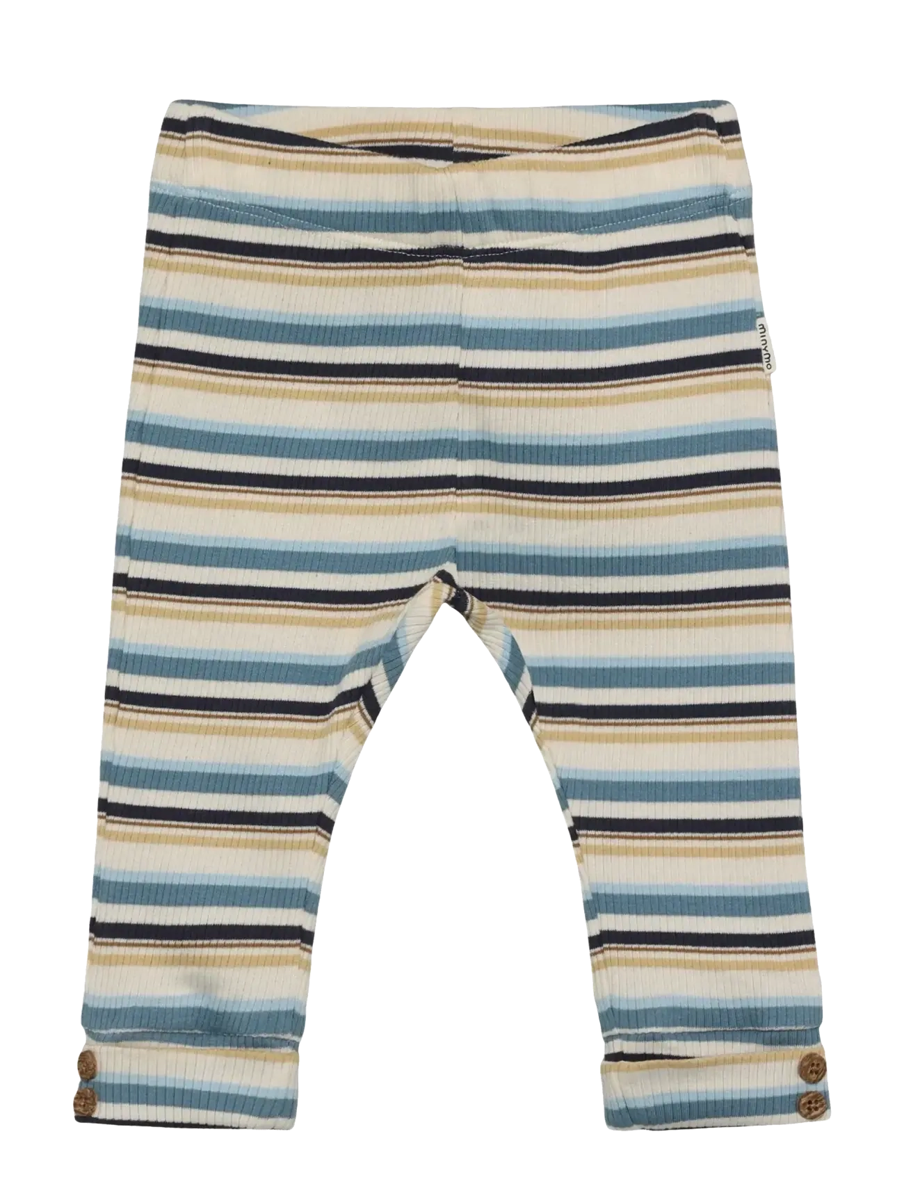 Minymo Pants Y/D Rib - Underdele - MOONSTONE / multi
