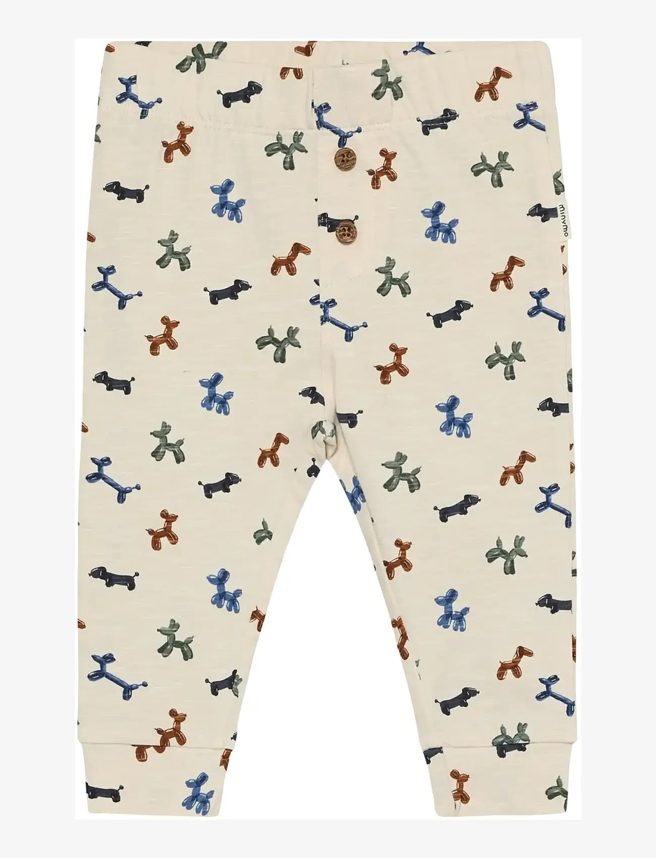 Minymo - Pants AOP - retuusid - white swan - 0