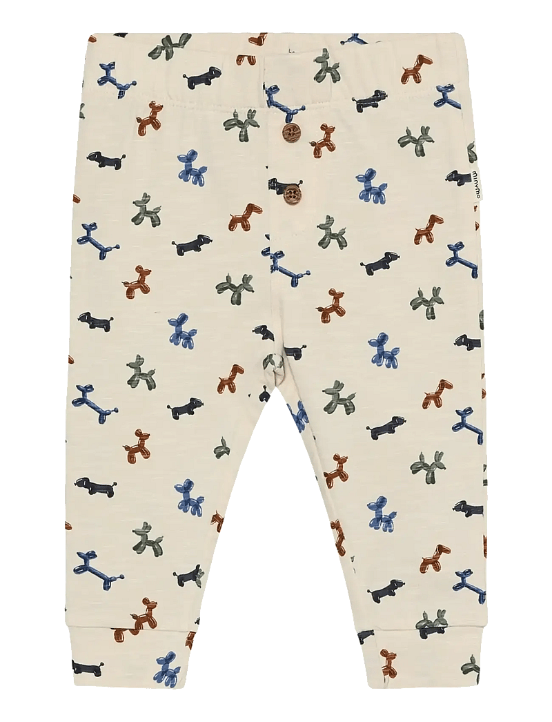 Minymo - Pants AOP - retuusid - white swan - 0