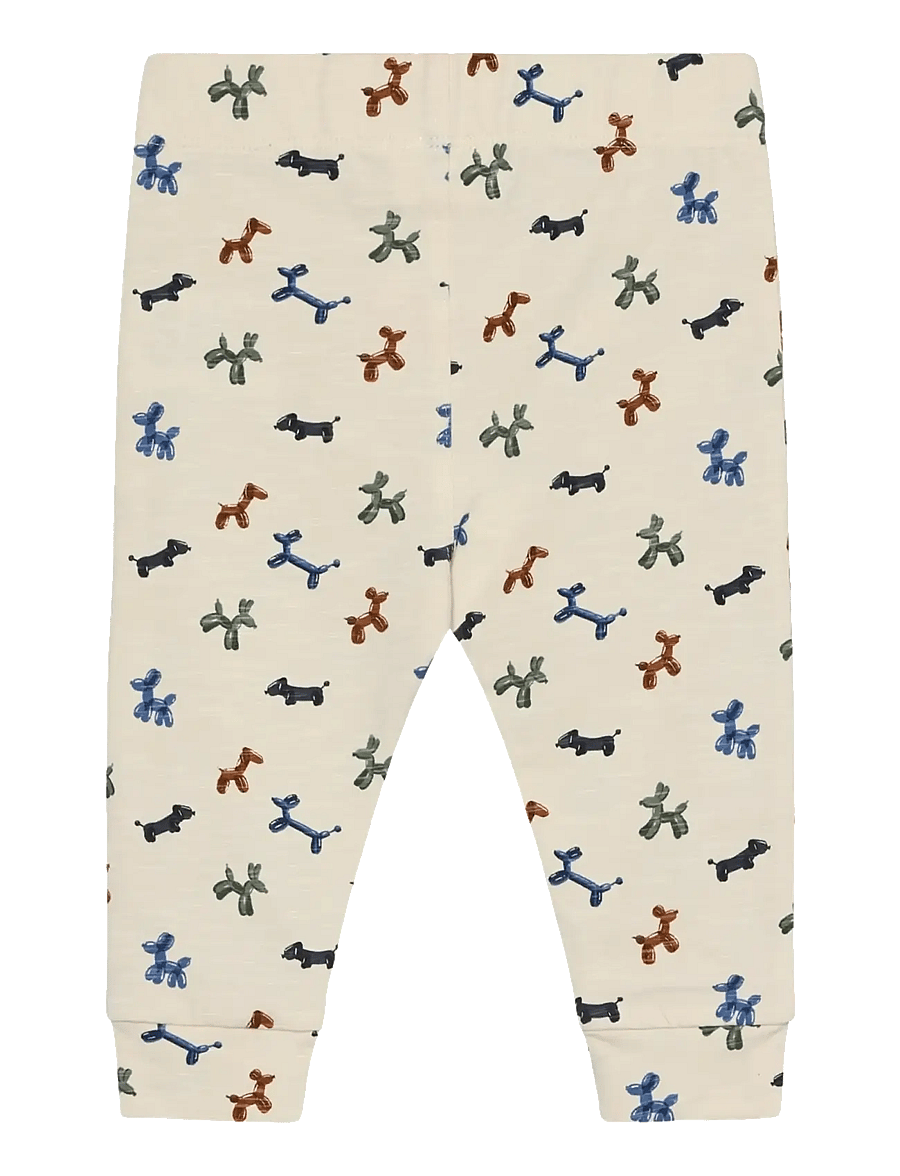 Minymo - Pants AOP - leggings - white swan - 1