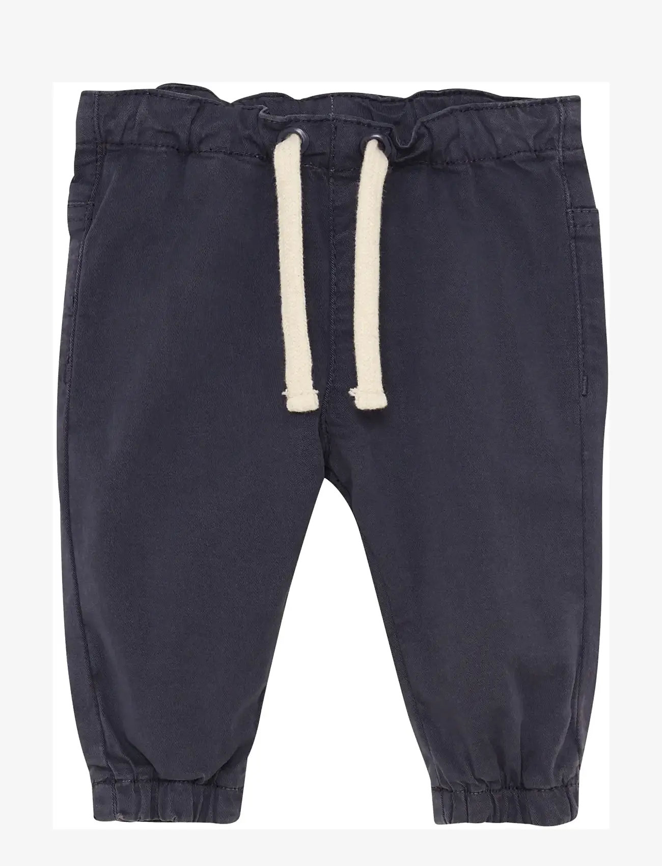 Minymo - Pants Twill - baby trousers - odyssey gray - 0