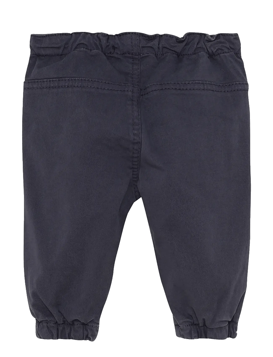 Minymo - Pants Twill - baby trousers - odyssey gray - 1