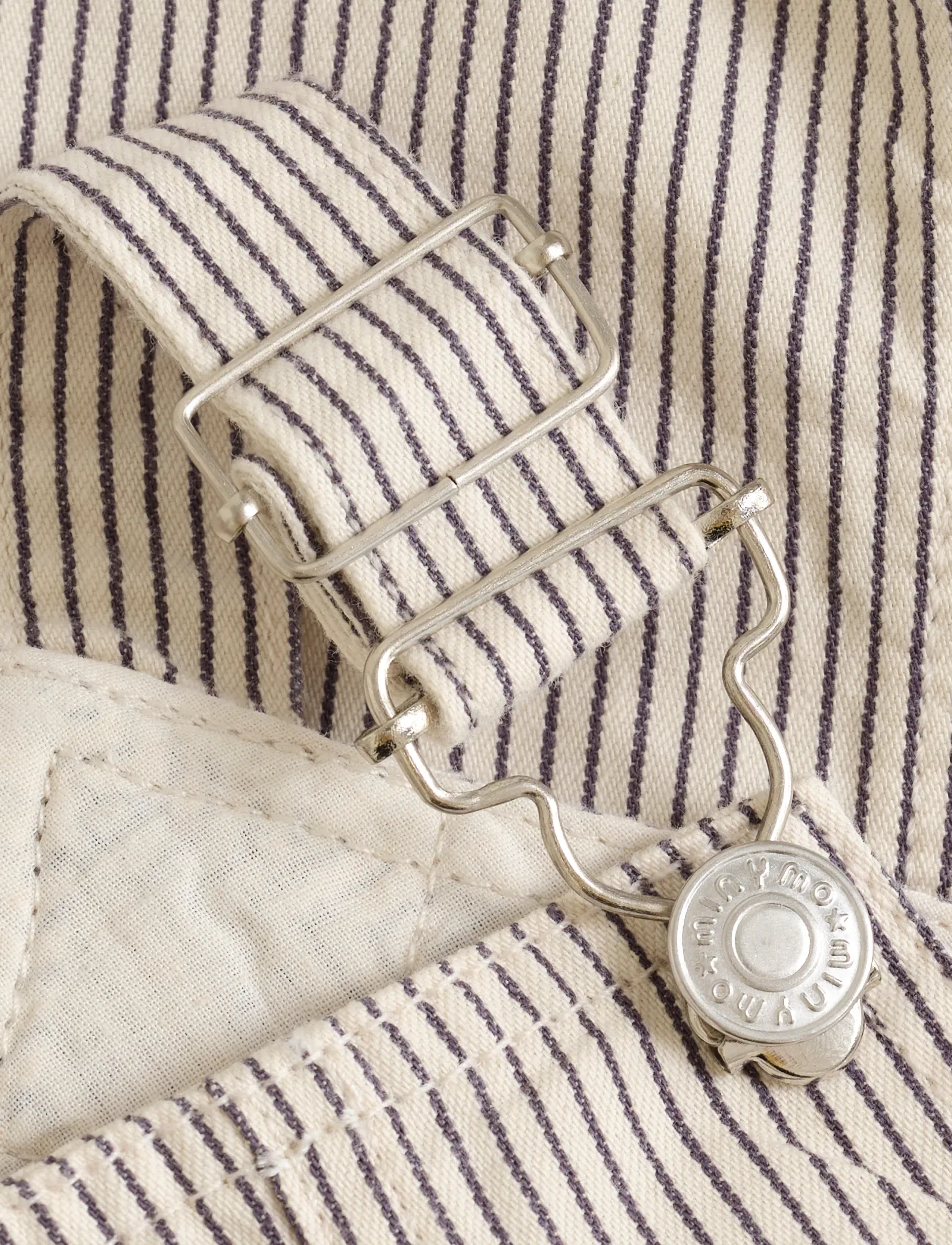 Minymo - Overall Twill Y/D - overalls - white swan - 2