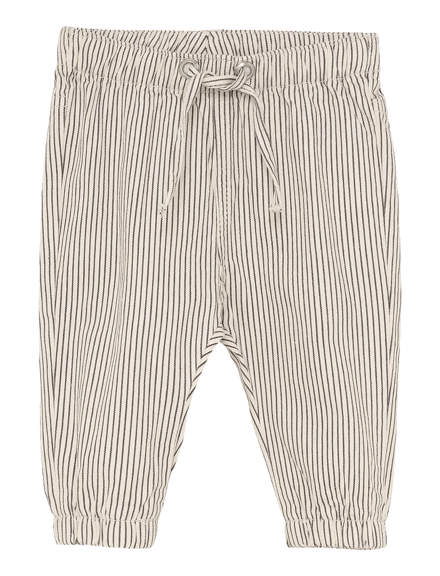 Minymo - Pants Twill Y/D - baby trousers - white swan - 0