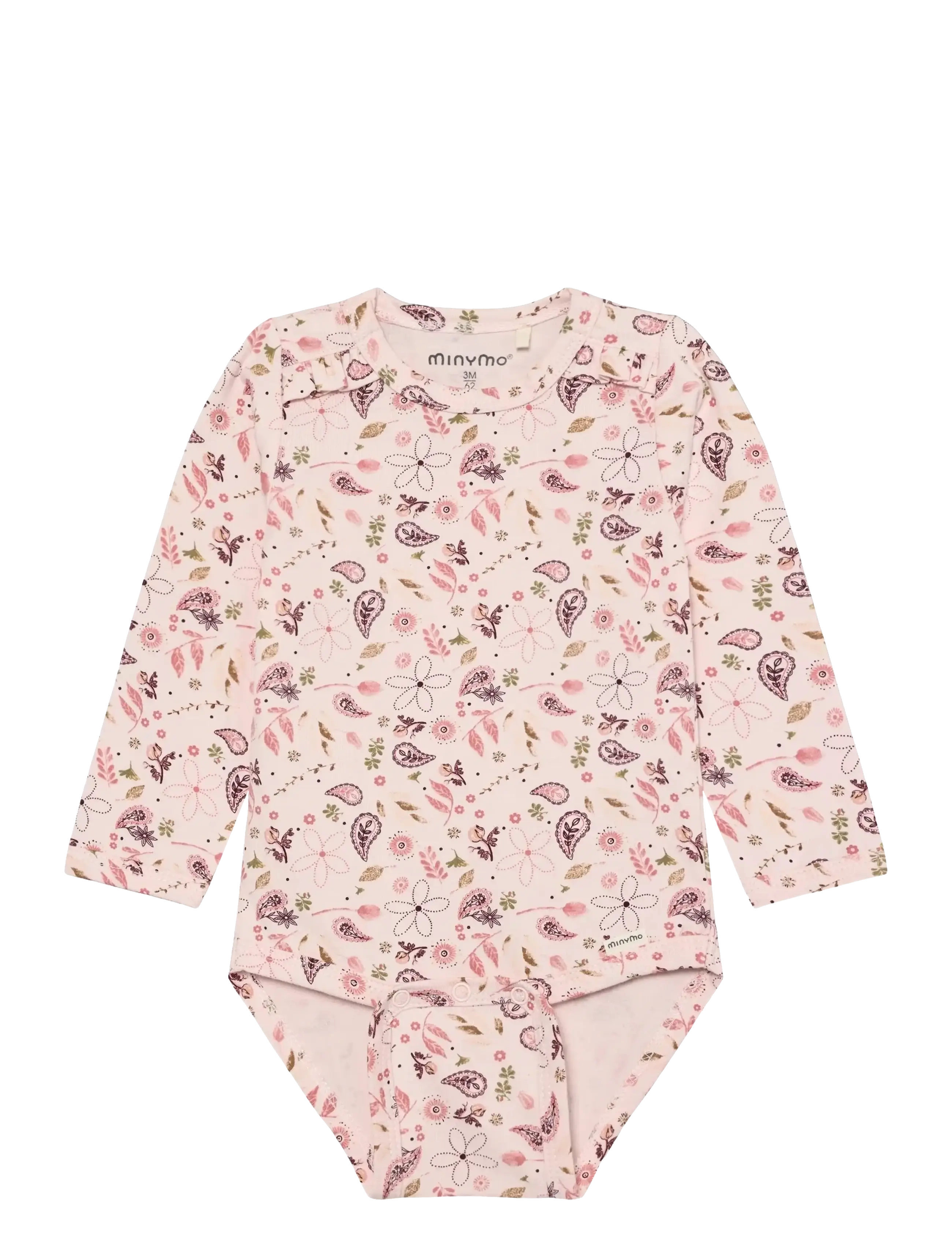 Minymo Body LS AOP - Nyheder - MAUVE CHALK / pink/rose