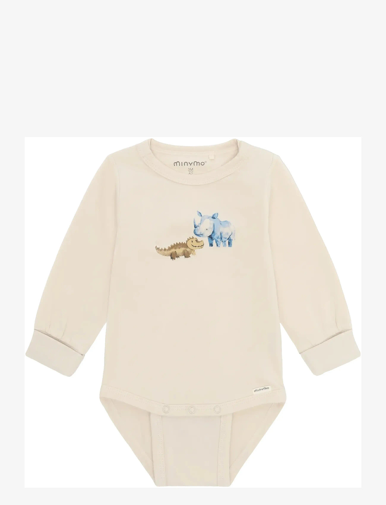 Minymo - Body LS - long-sleeved - white swan - 0