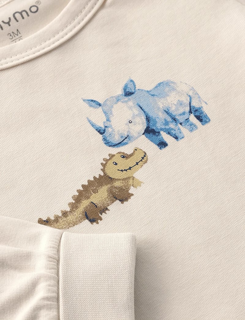 Minymo - Body LS - long-sleeved - white swan - 2