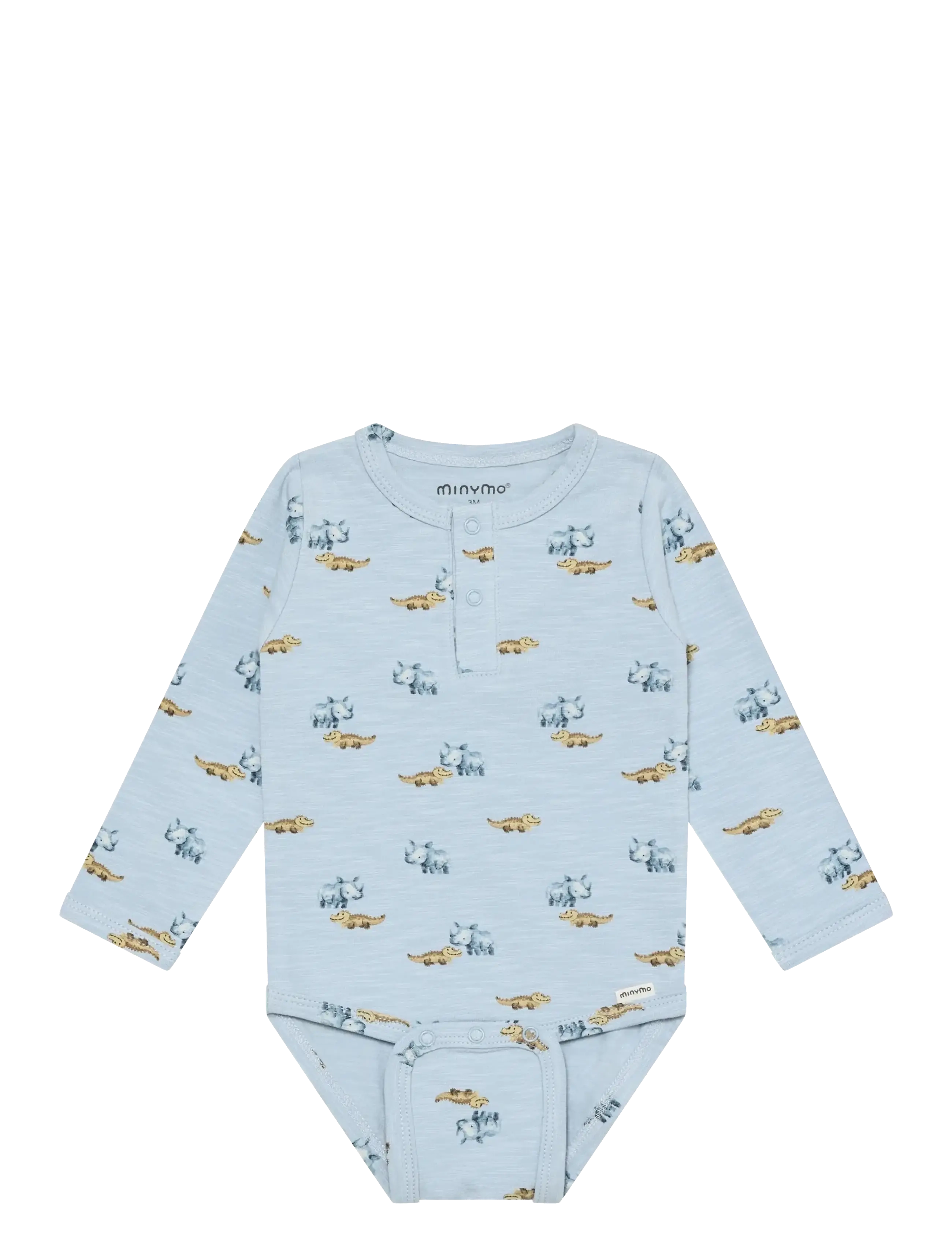 Minymo Body LS AOP - Langærmede heldragter - NIAGARA MIST / blue