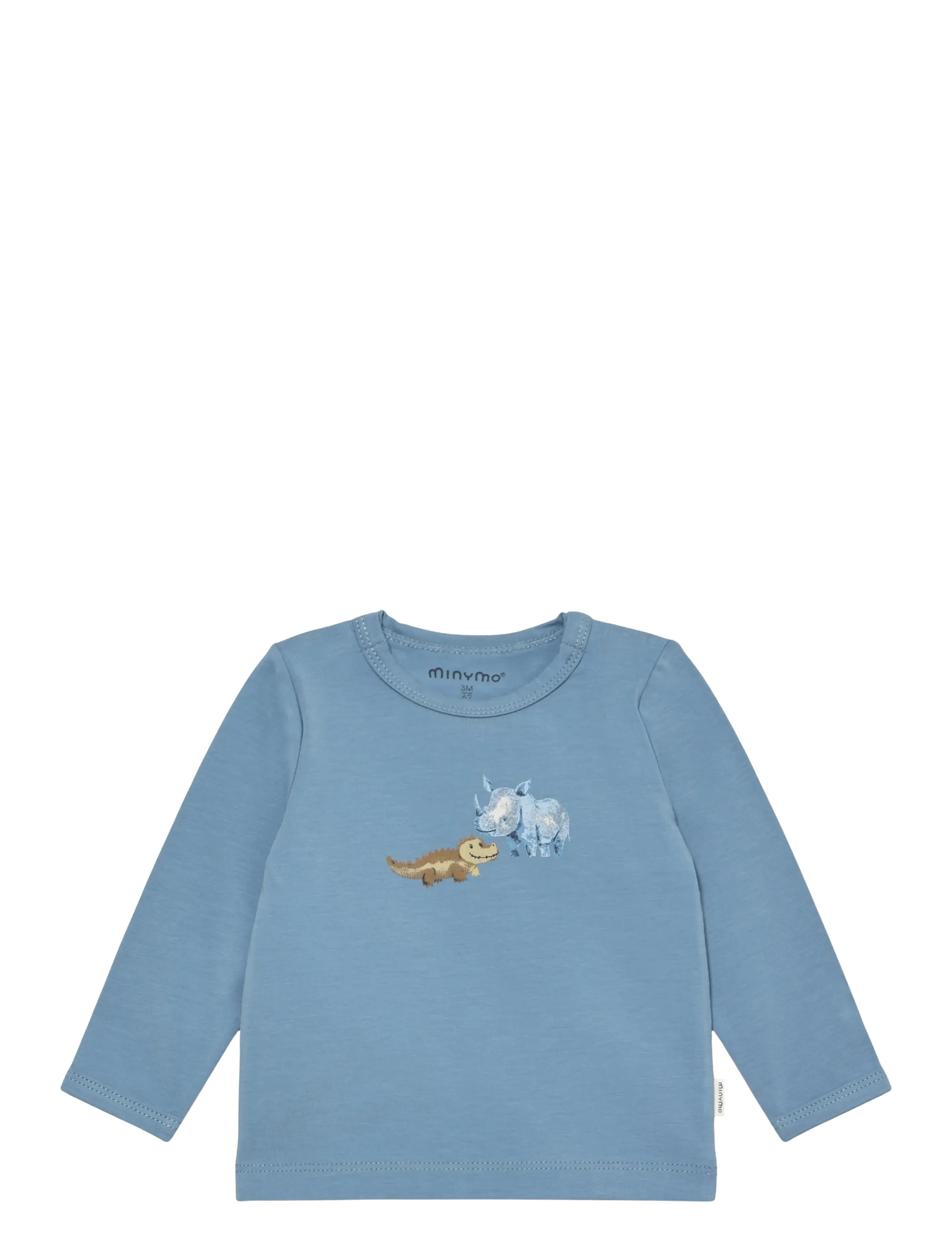 Minymo T-Shirt Ls, 50, Blue, T-Shirts > Langærmede T-shirts, Børn