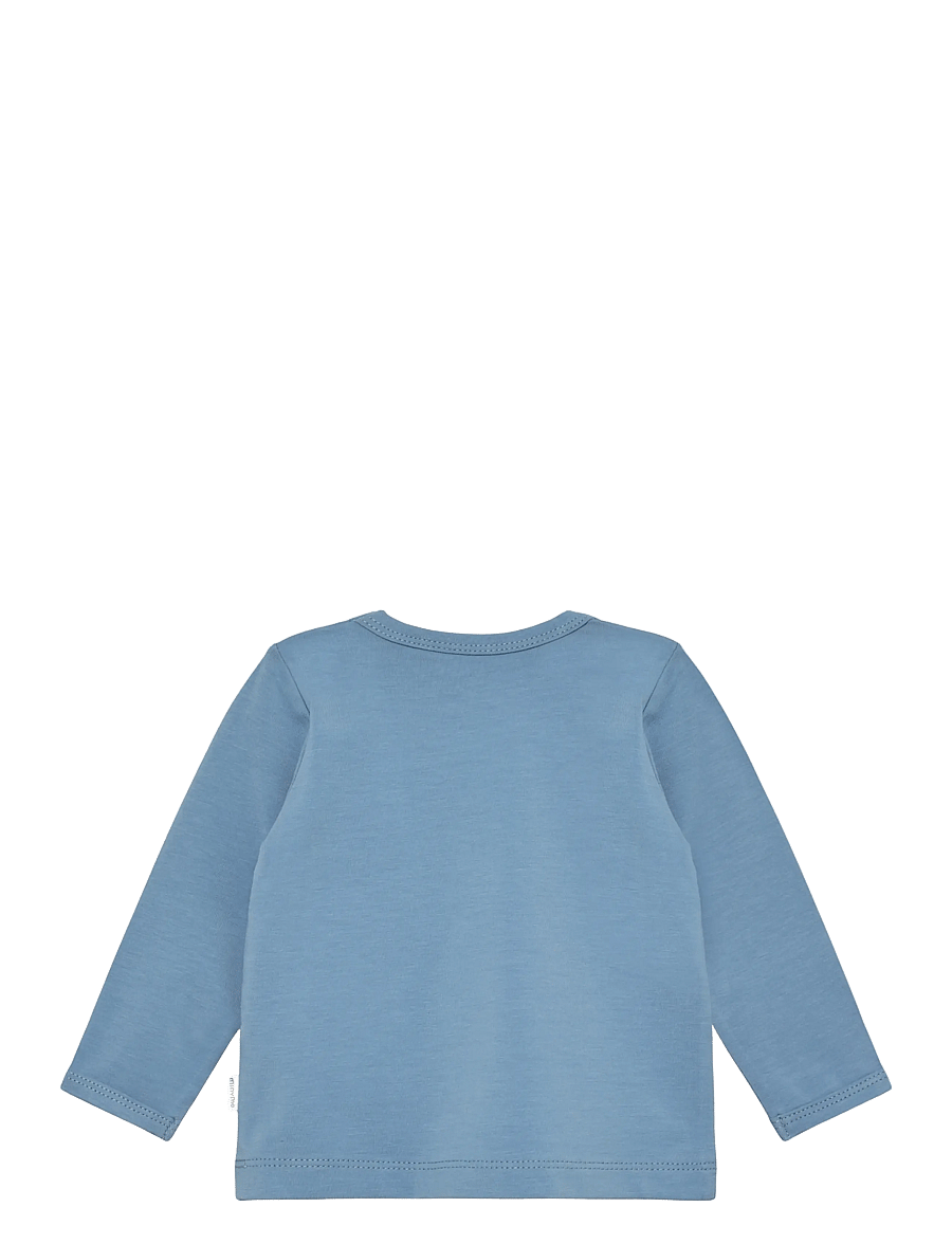 Minymo - T-shirt LS - blue shadow - 1