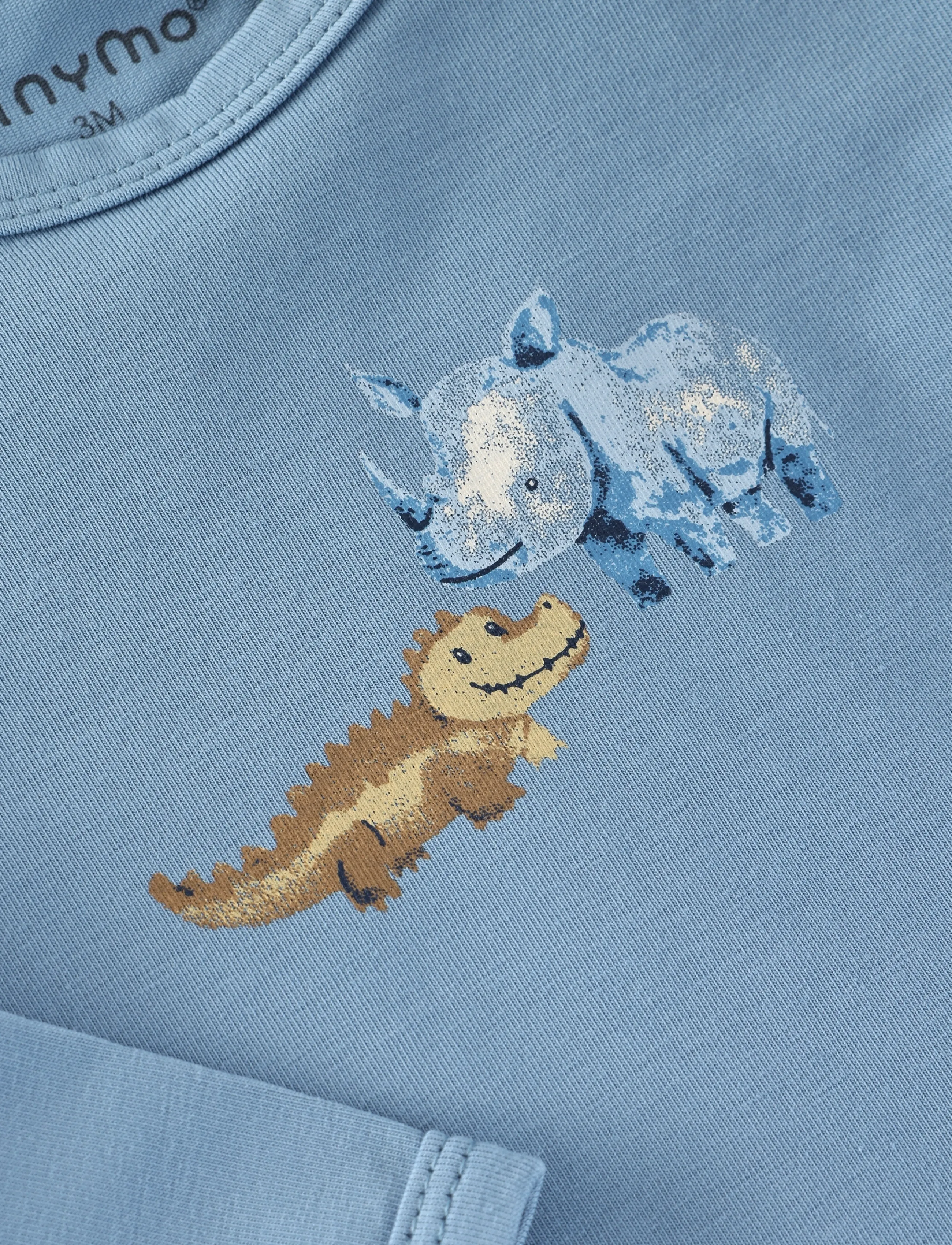 Minymo - T-shirt LS - blue shadow - 2