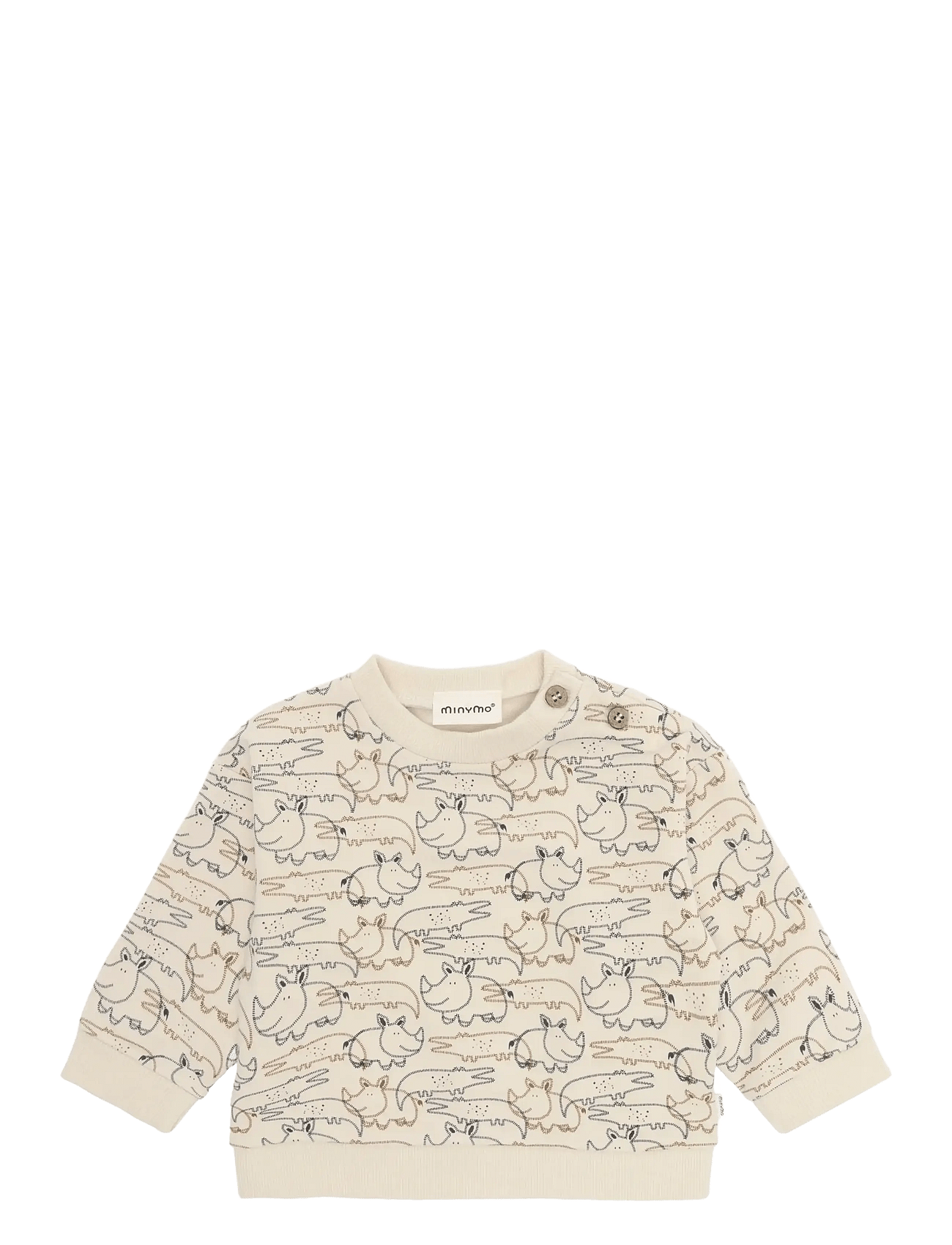 Sweatshirt LS AOP - WHITE SWAN