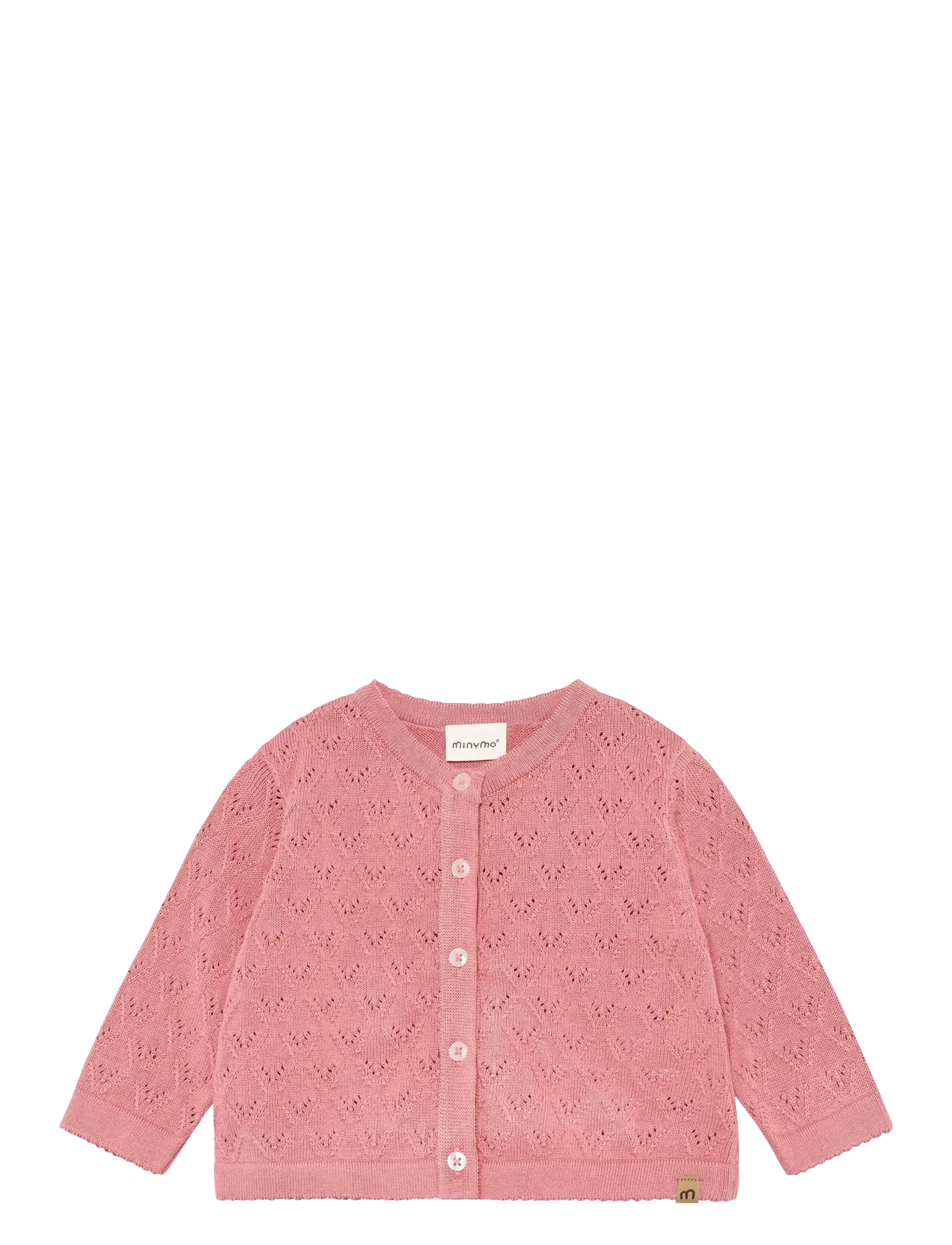 Minymo Cardigan Knit, 62, Knitwear, Rosa - Cardigans, Kinder