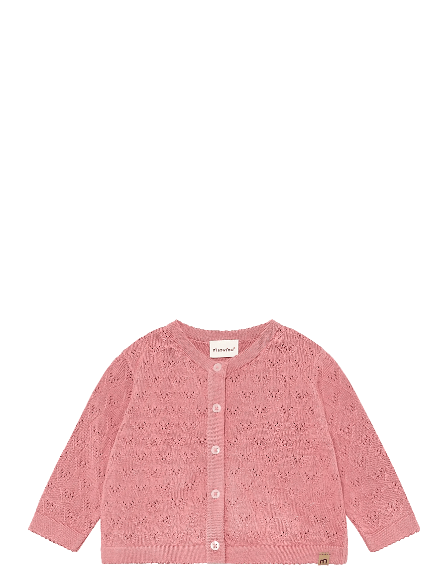 Minymo - Cardigan Knit - cardigans - brandied apricot - 0