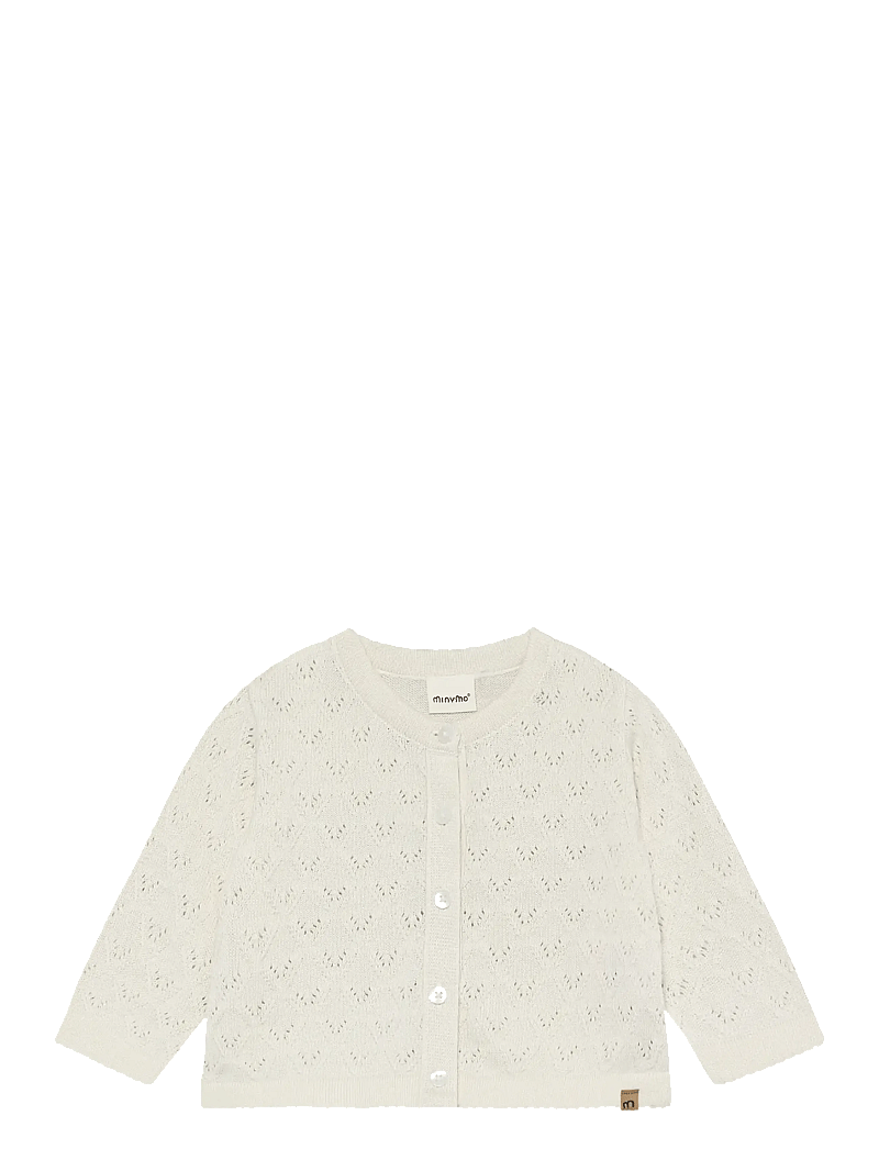 Minymo - Cardigan Knit - cardigans - white swan - 1