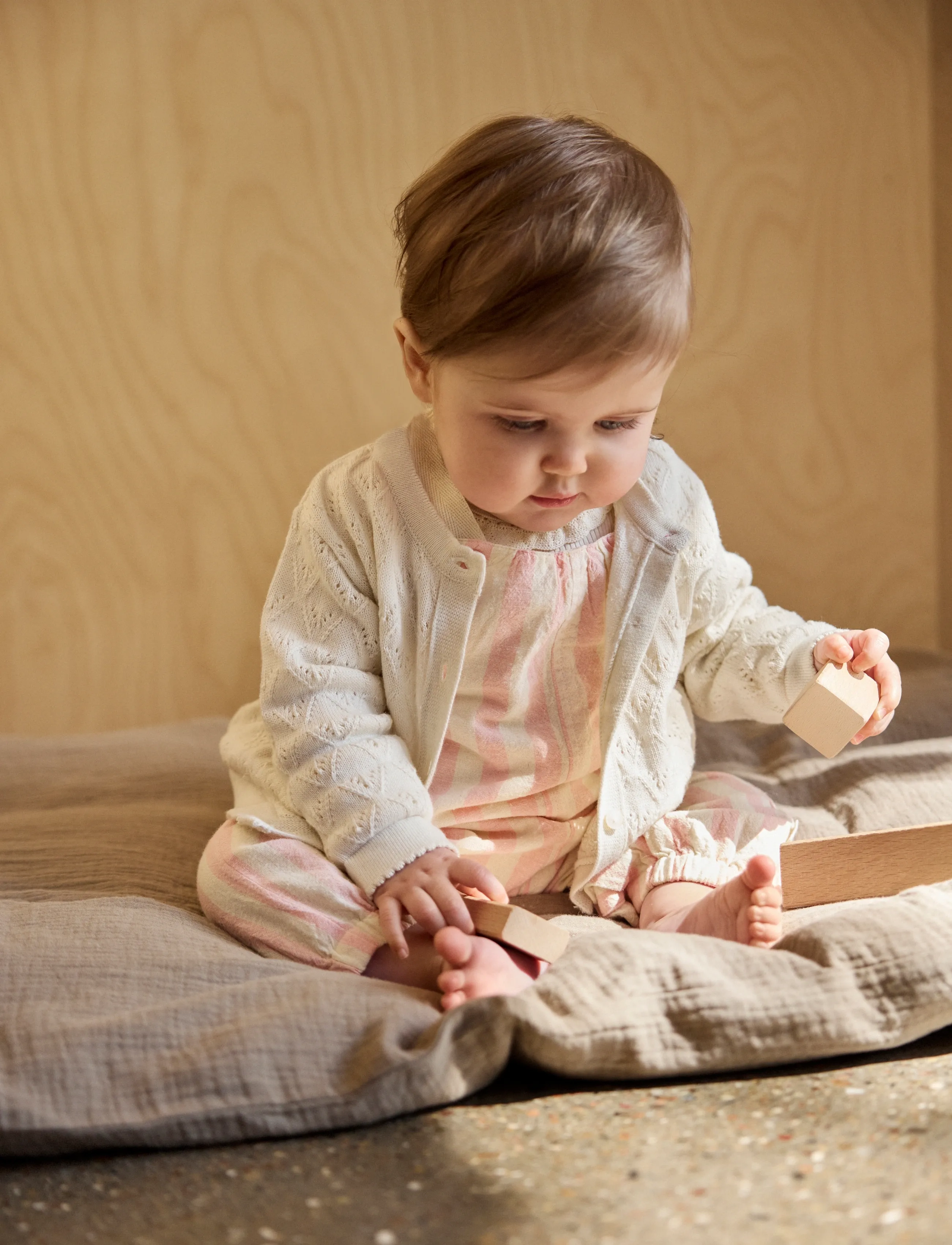 Minymo Cardigan Knit - Gebreid - WHITE SWAN / cream