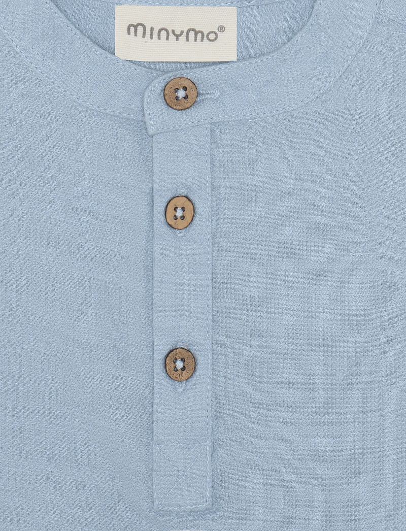 Minymo - Shirt LS - short-sleeved t-shirts - niagara mist - 2