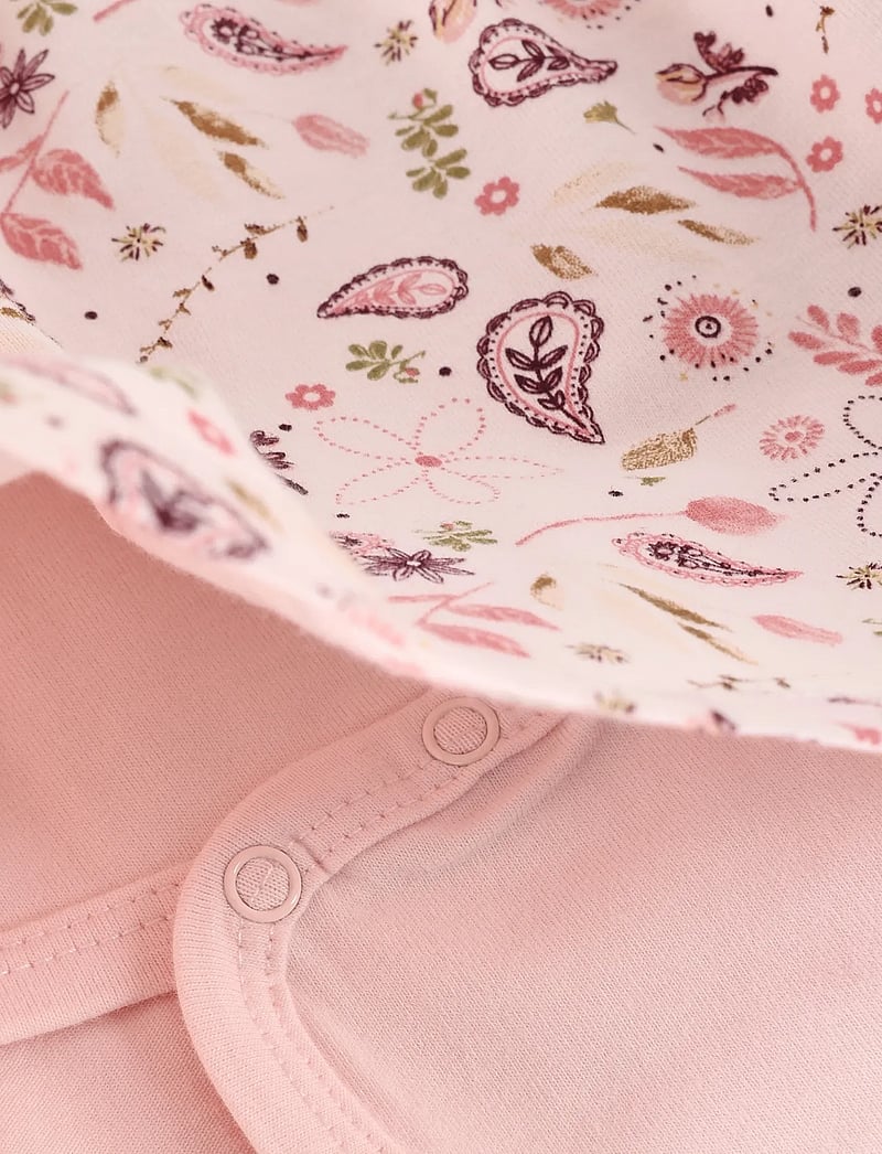 Minymo - Body Dress LS AOP - long-sleeved baby dresses - mauve chalk - 2