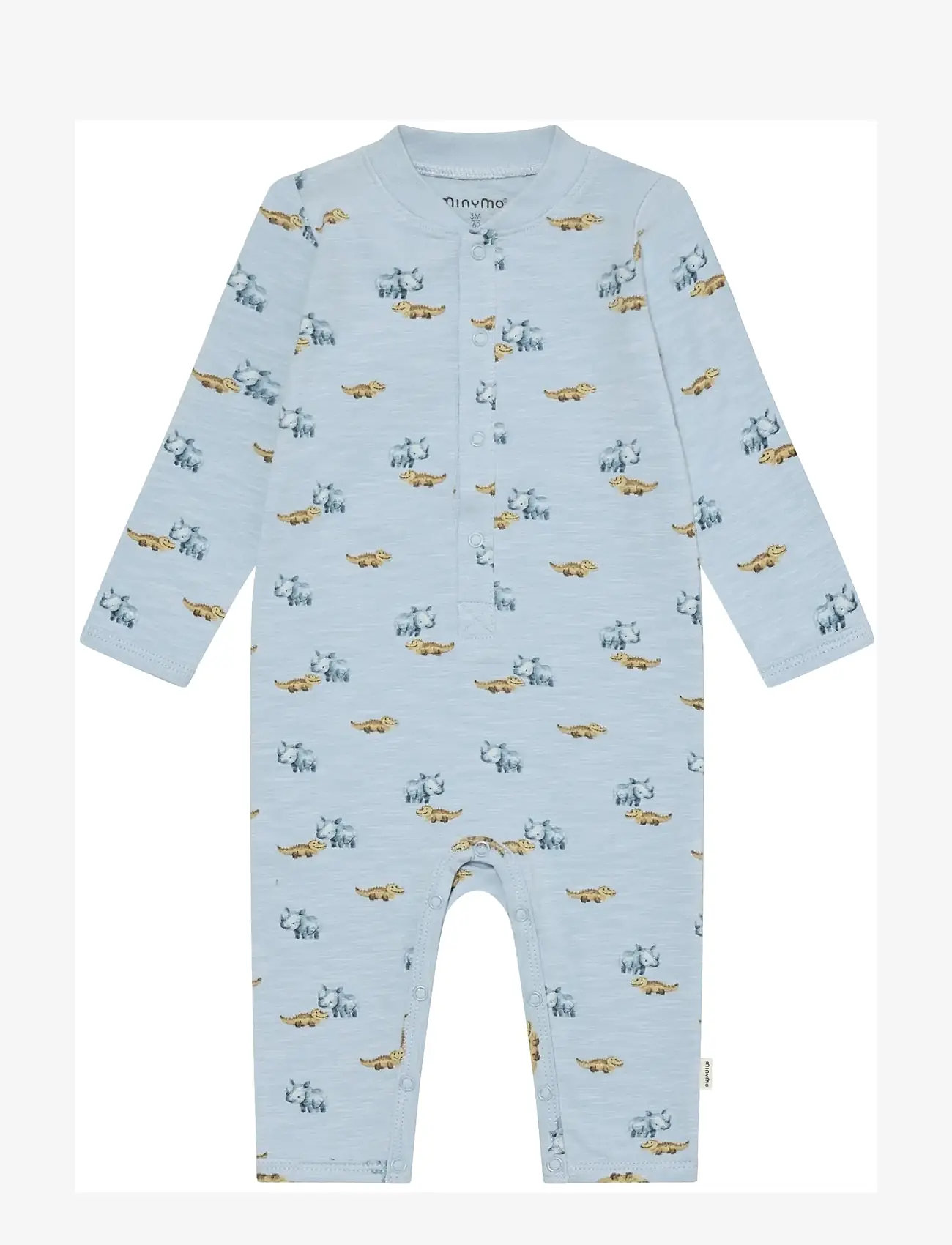 Minymo - Suit LS AOP - long-sleeved - niagara mist - 0