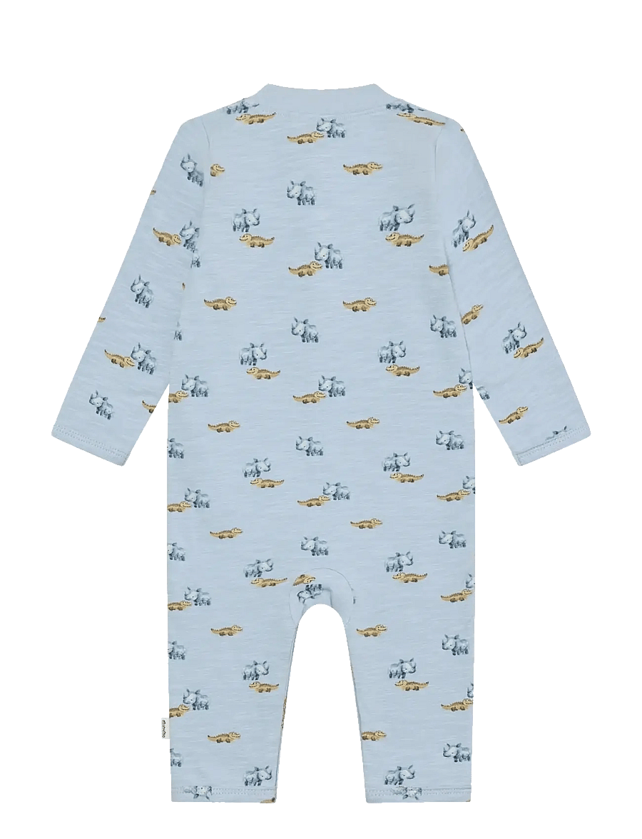 Minymo - Suit LS AOP - långärmade - niagara mist - 1