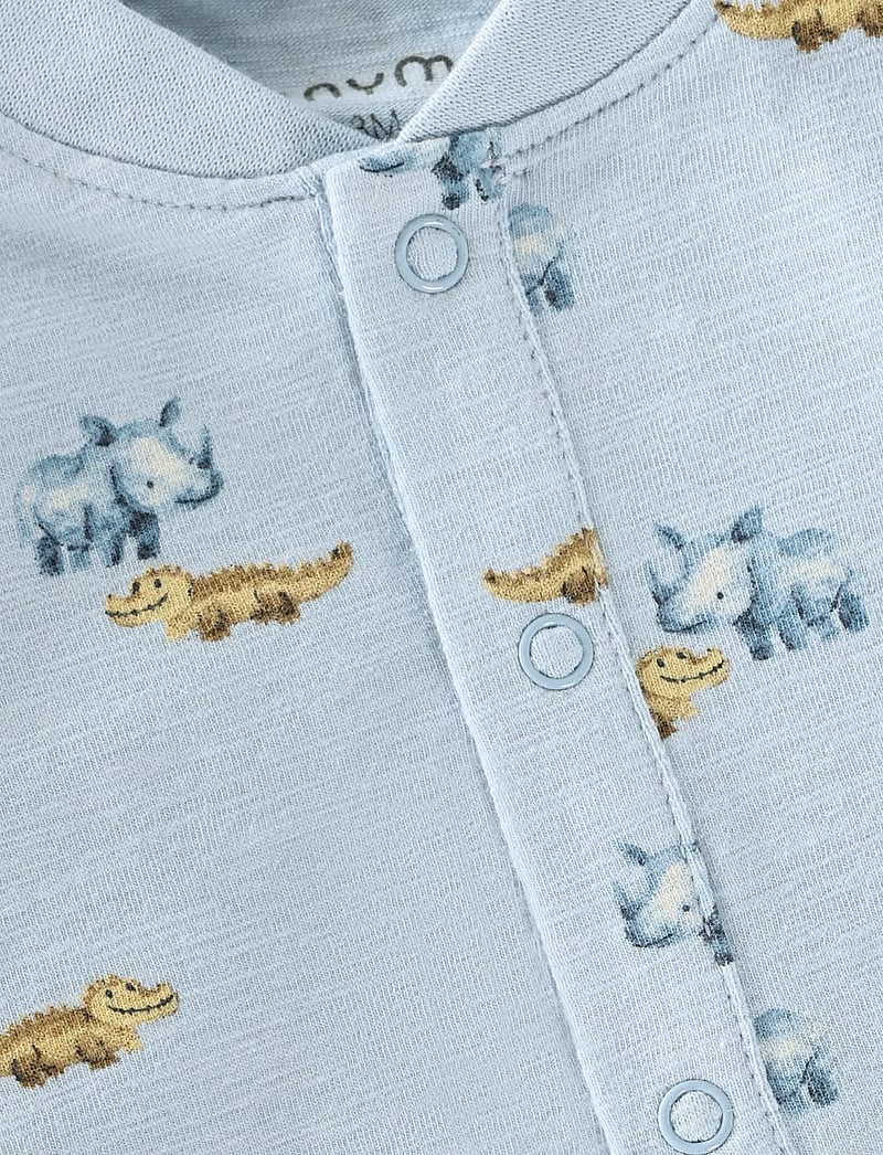 Minymo - Suit LS AOP - long-sleeved - niagara mist - 2