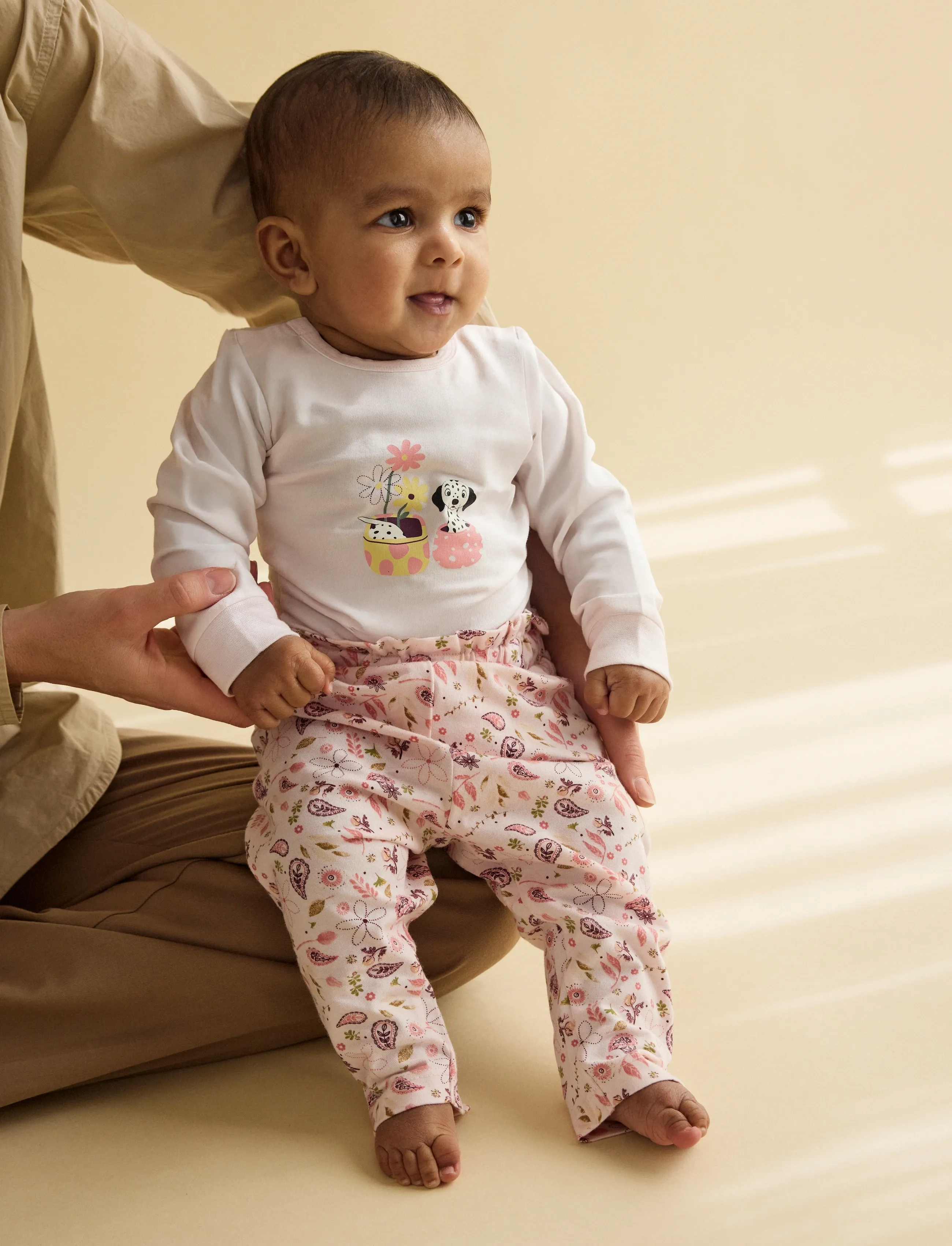 Minymo Pants AOP - Leggings - MAUVE CHALK / pink/rose