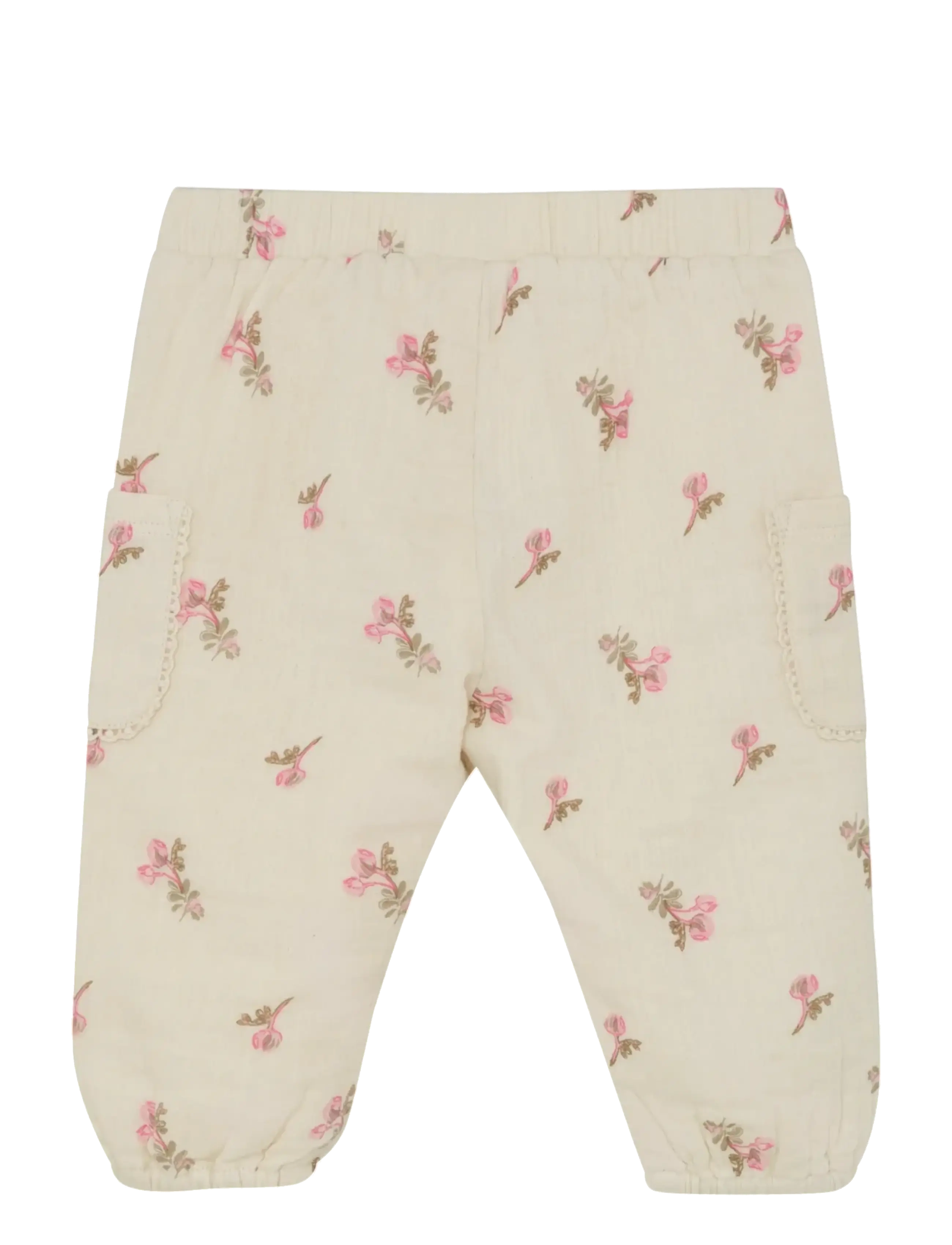 Minymo - Pants AOP - gode sommertilbud - white swan - 1