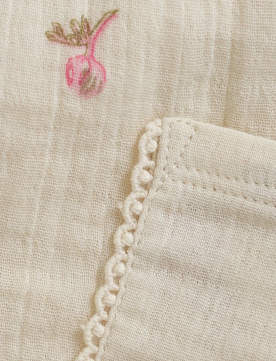 Minymo - Pants AOP - babyhosen - white swan - 2