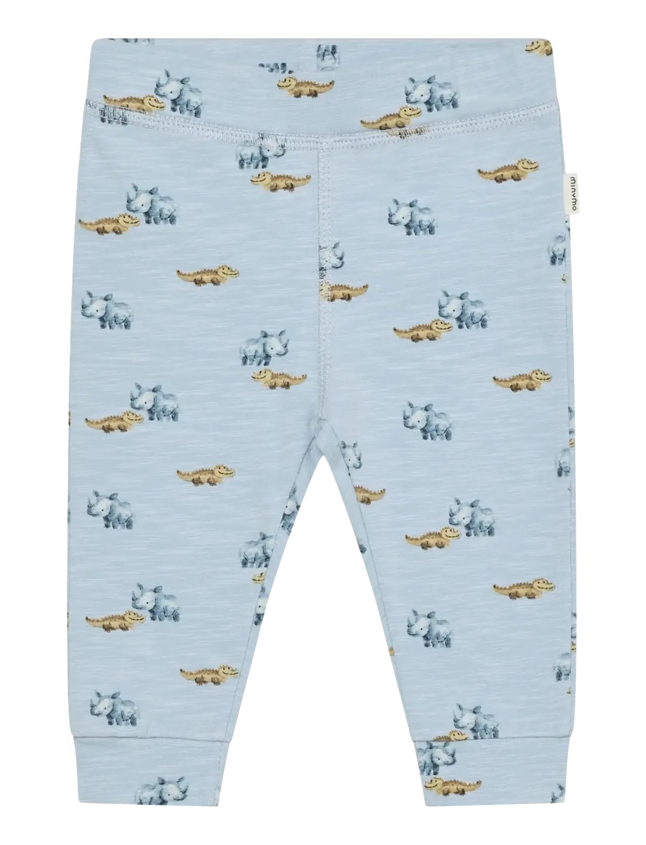 Minymo Pants AOP - Tøj - NIAGARA MIST / blue