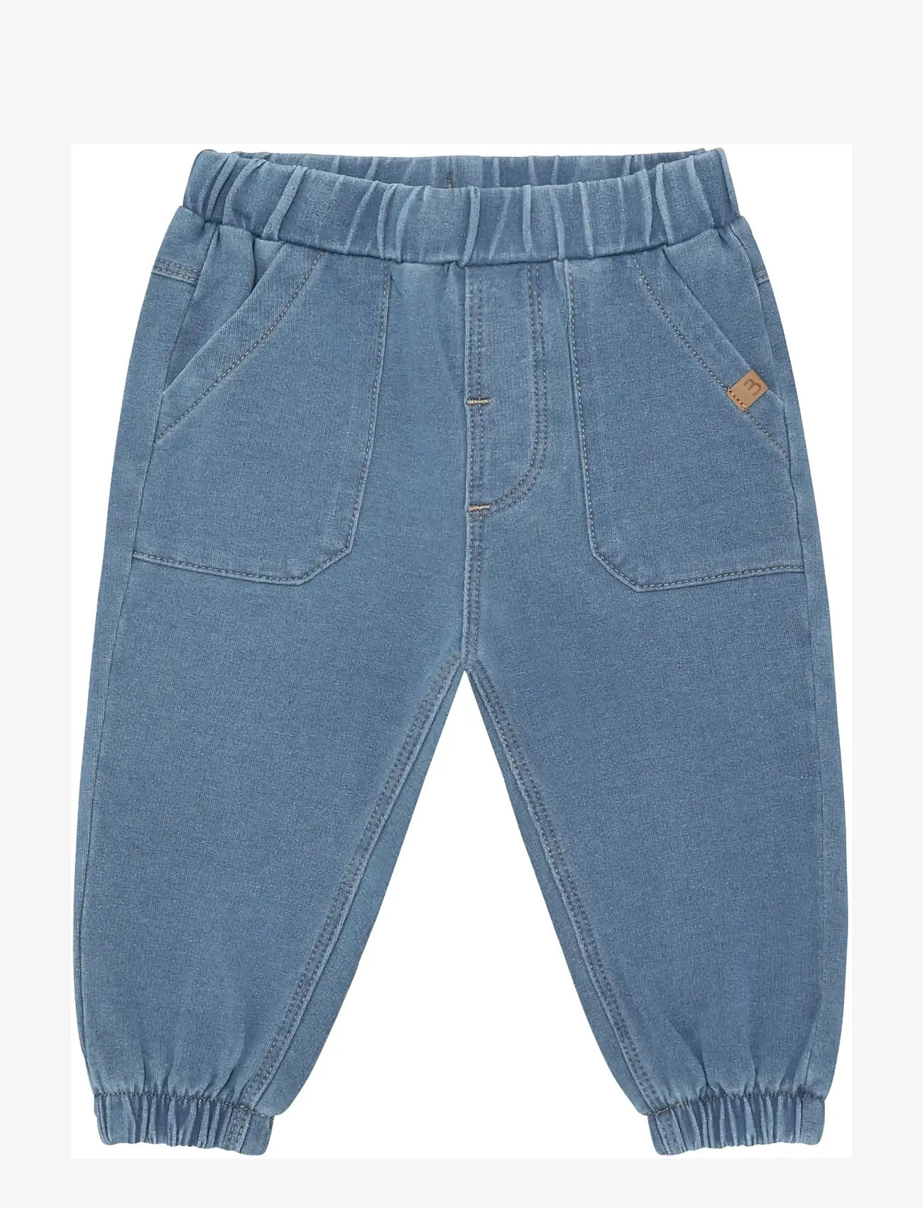 Minymo - Pants Sweat Denim - sweatpants - crockery - 0