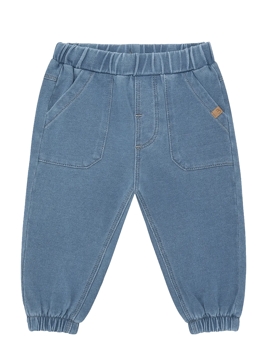 Minymo - Pants Sweat Denim - jogginghosen - crockery - 0
