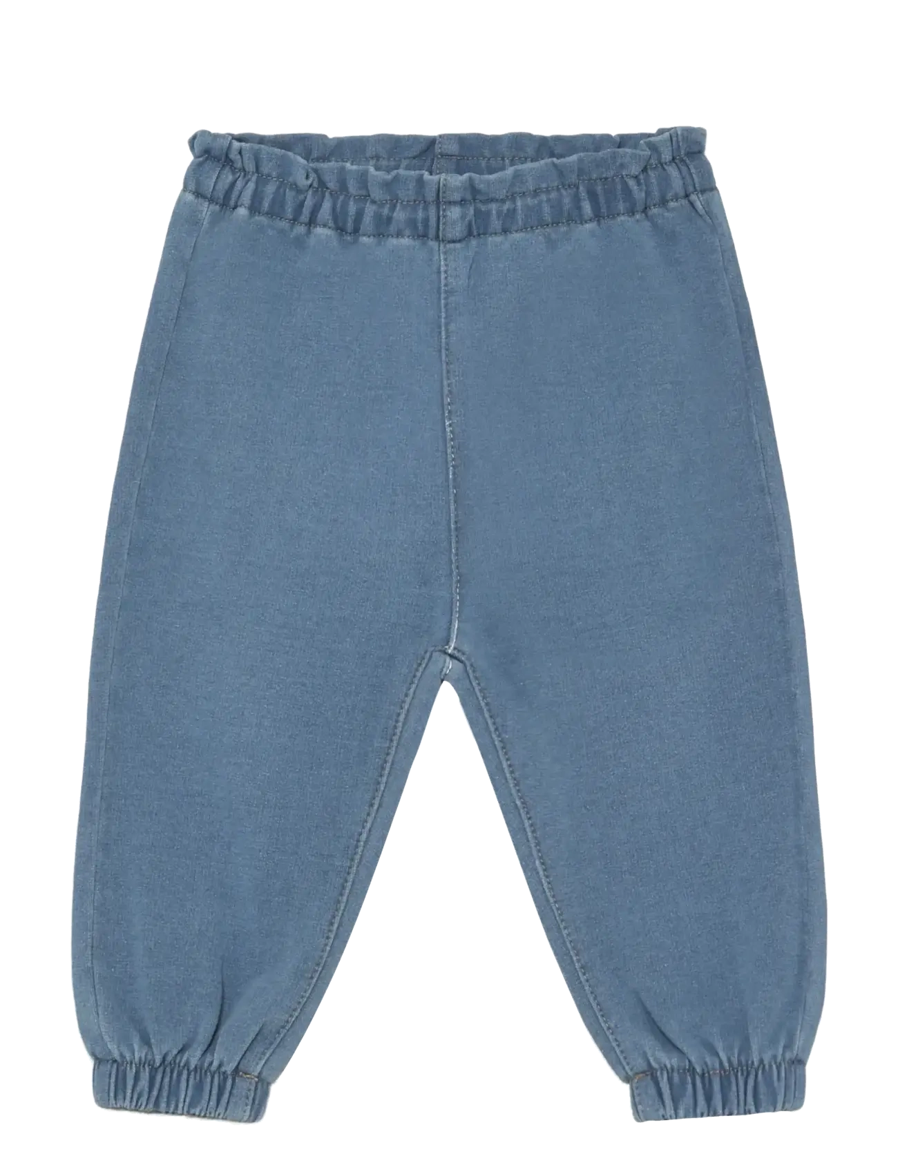 Minymo Pants Sweat Denim, Børn, Denim Harem Bukser, Blå, Str: 68