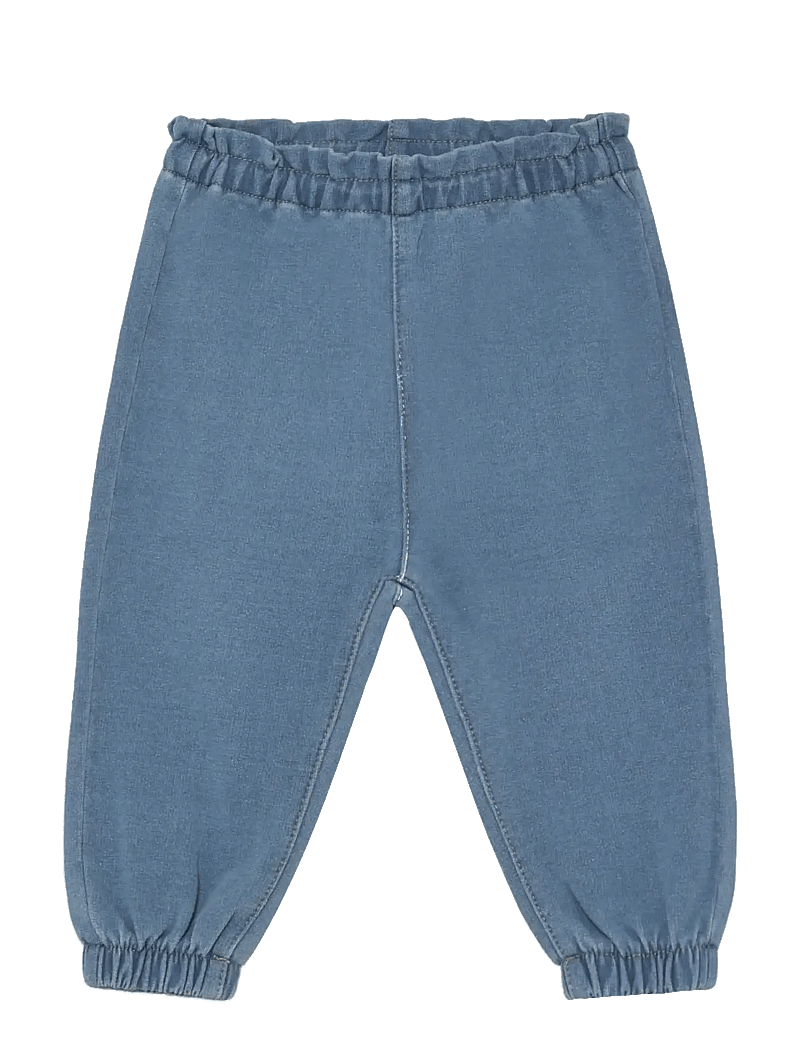 Minymo - Pants Sweat Denim - sweatpants - faded denim - 0