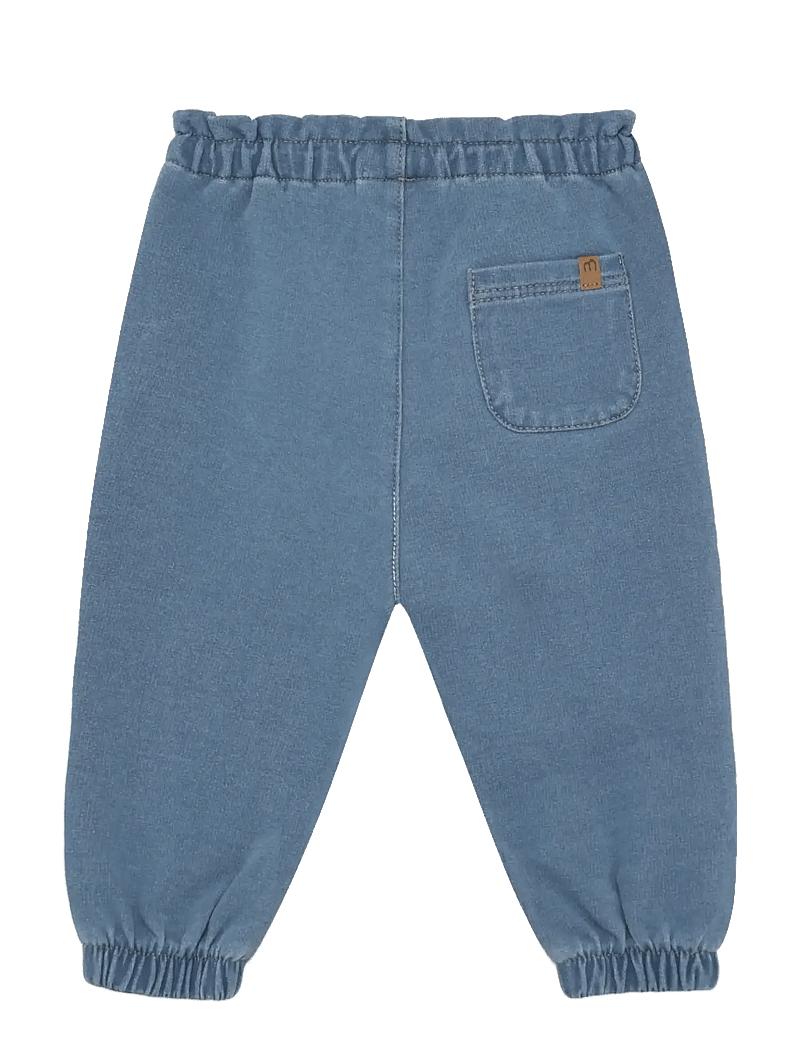 Minymo - Pants Sweat Denim - sweatpants - faded denim - 1