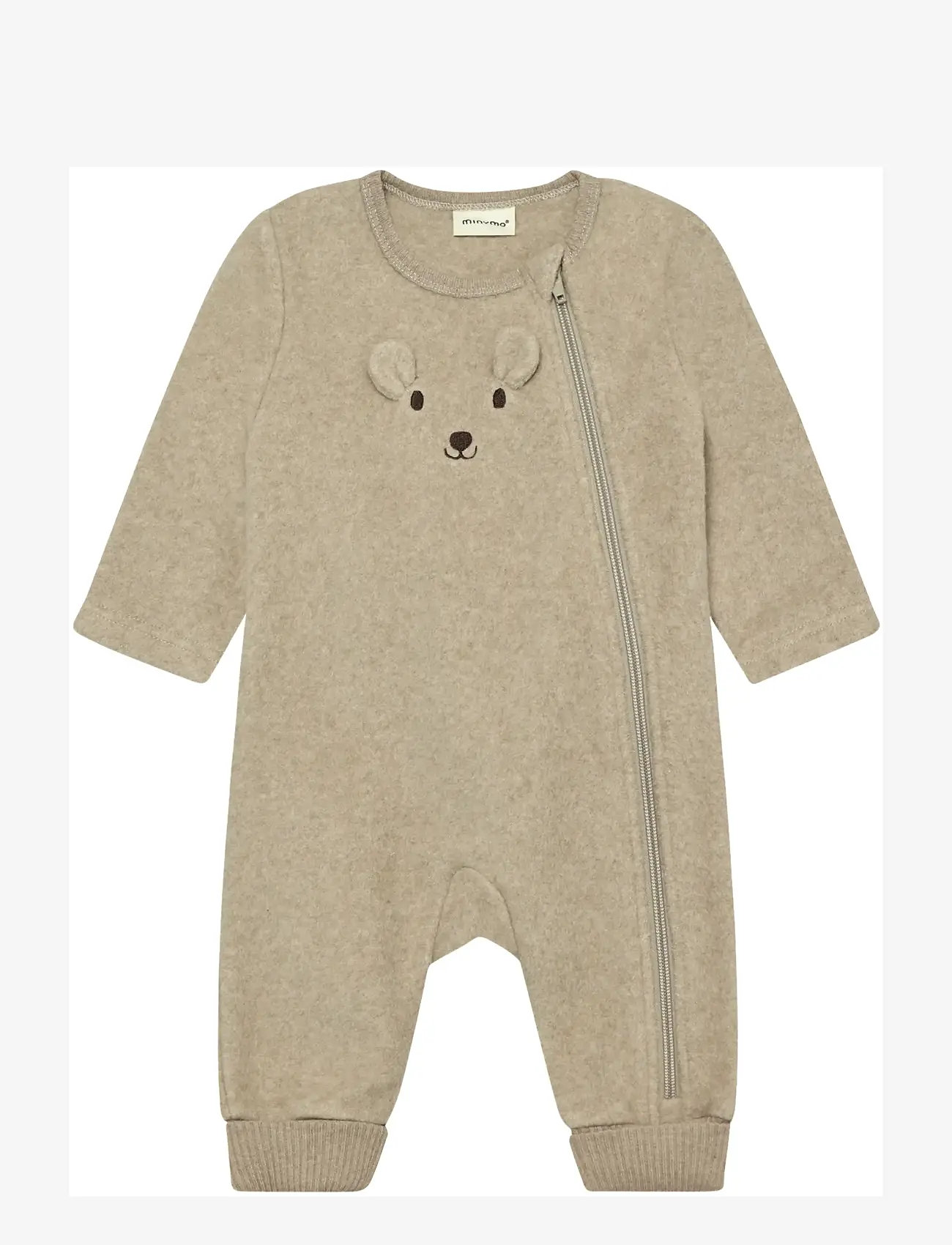 Minymo - Suit LS Fleece - slå-om-bodyer - crockery - 0