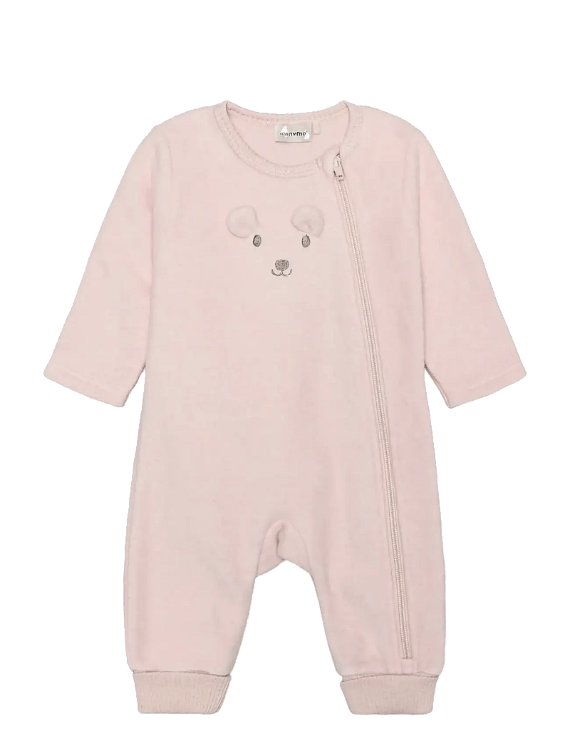 Minymo - Suit LS Fleece - shop efter alder - peach whip - 1