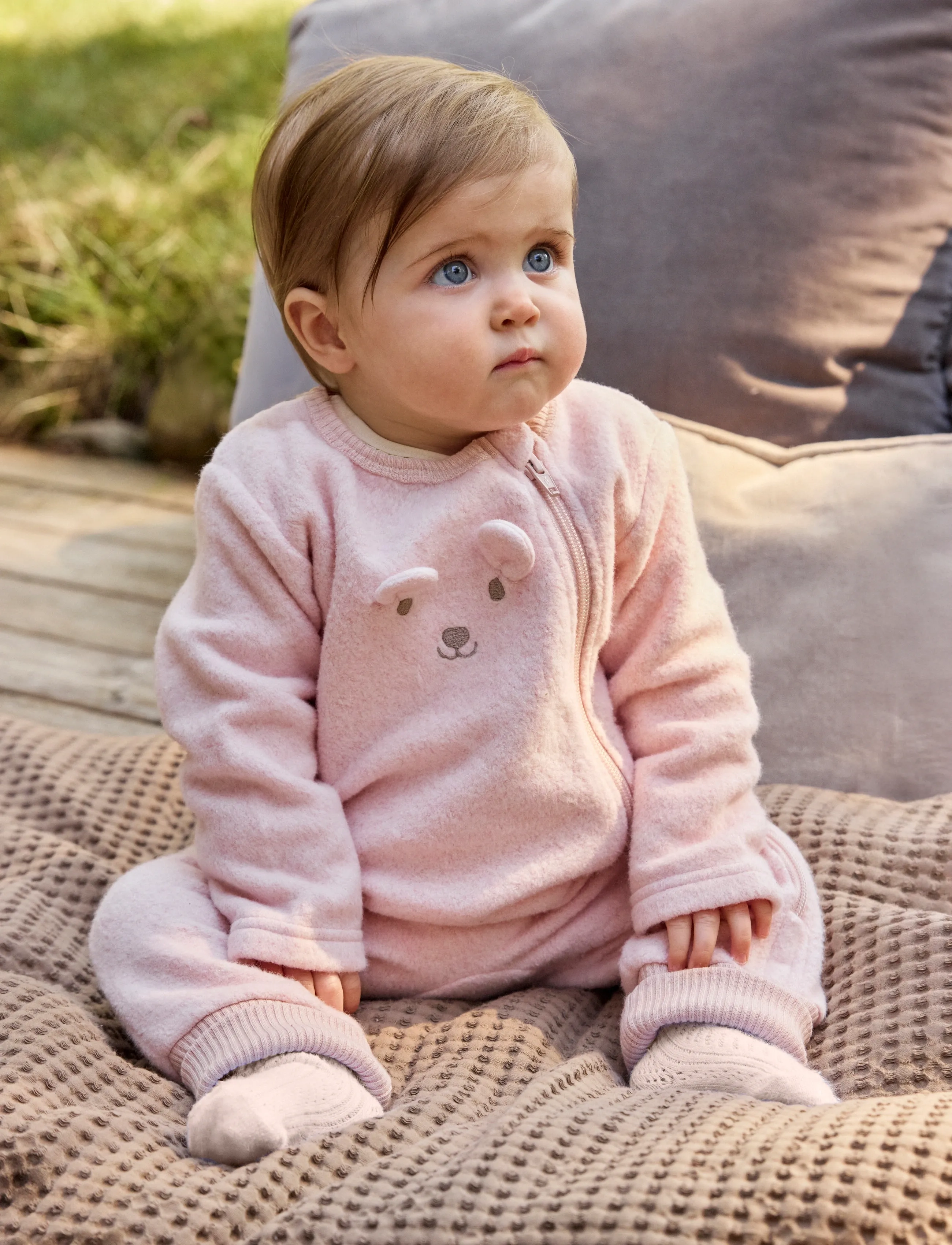Minymo Suit Ls Fleece, 68, Pink, Kroppe > Wrap-Kroppe, Børn