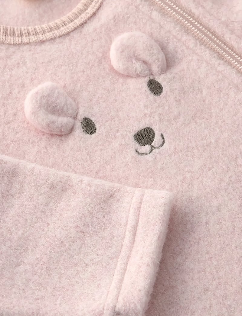 Minymo - Suit LS Fleece - shop efter alder - peach whip - 3