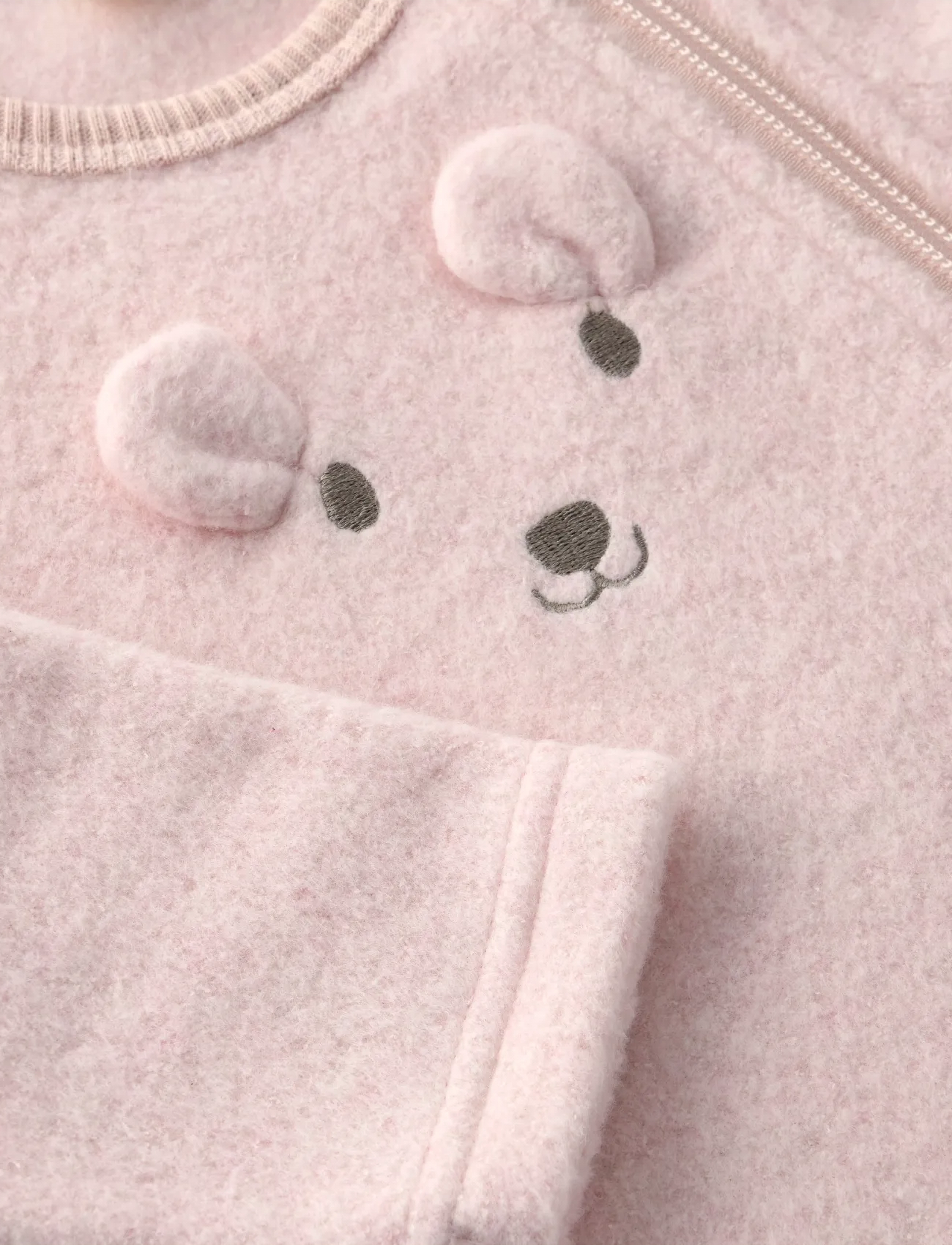 Minymo - Suit LS Fleece - hõlmikbodi - peach whip - 3