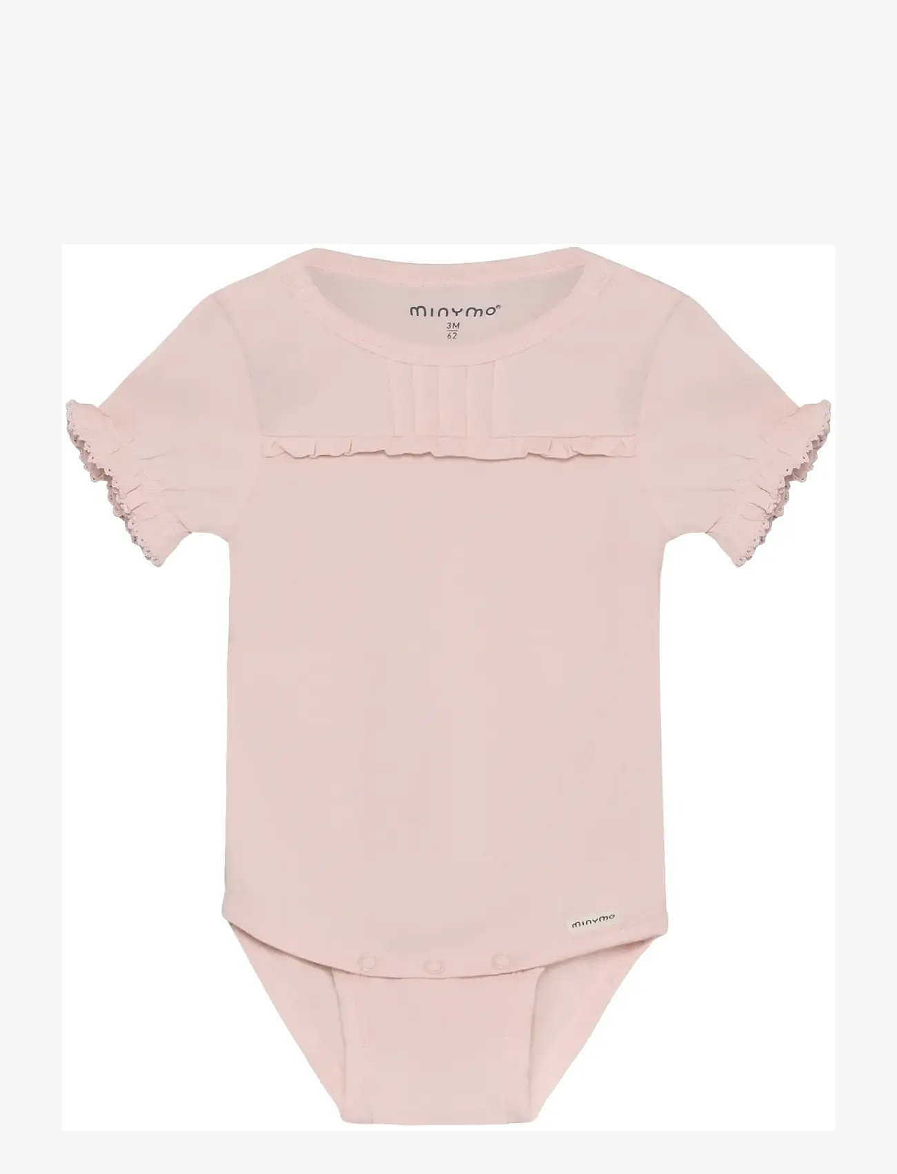 Minymo - Body SS - kortærmede heldragter - peach blush - 1
