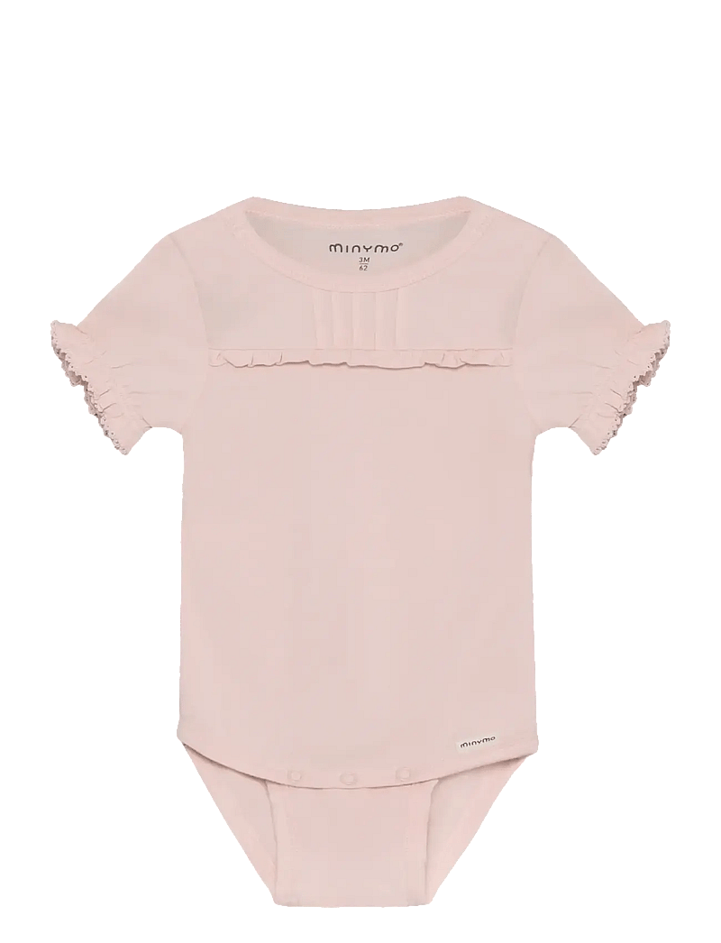 Minymo - Body SS - kortærmede heldragter - peach blush - 1