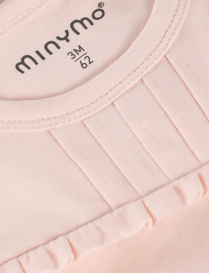 Minymo - Body SS - kortærmede heldragter - peach blush - 3