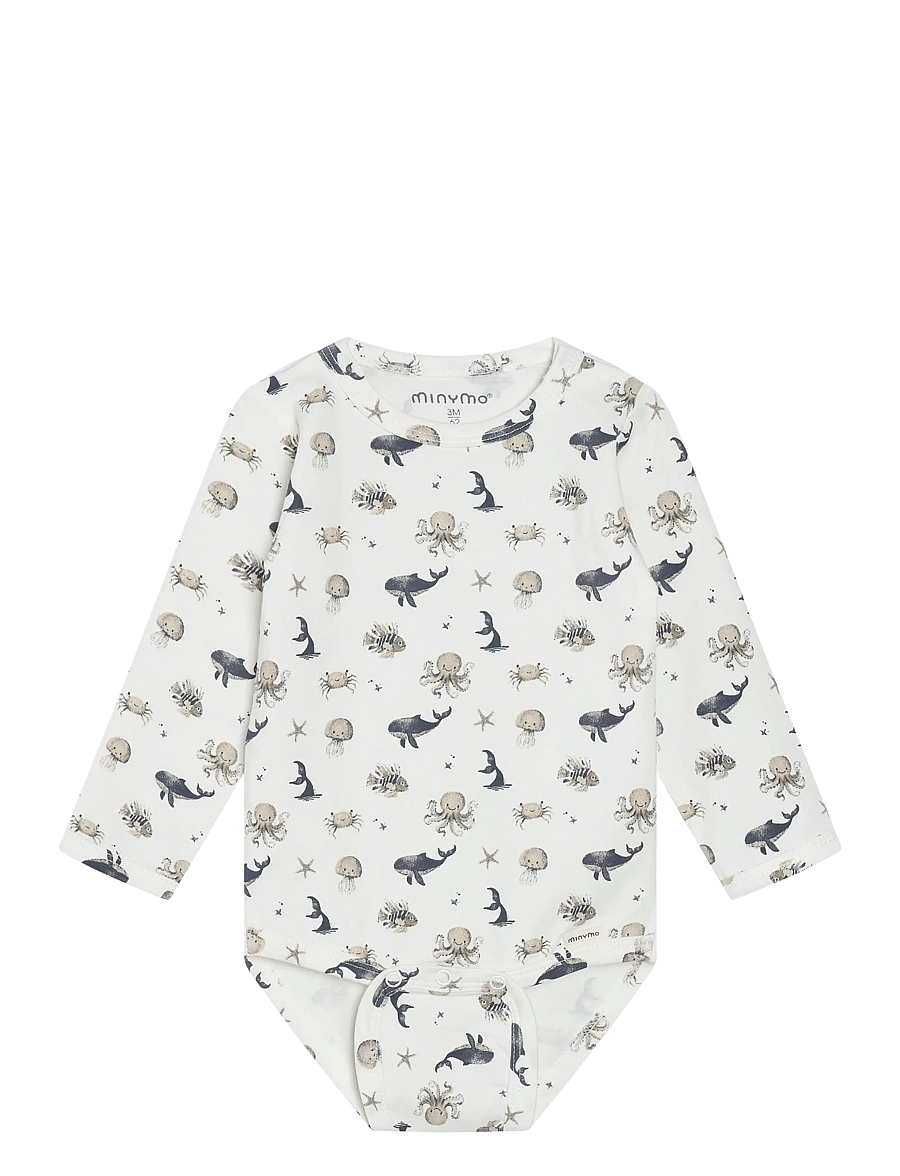 Minymo - Body LS AOP - white pepper - 0