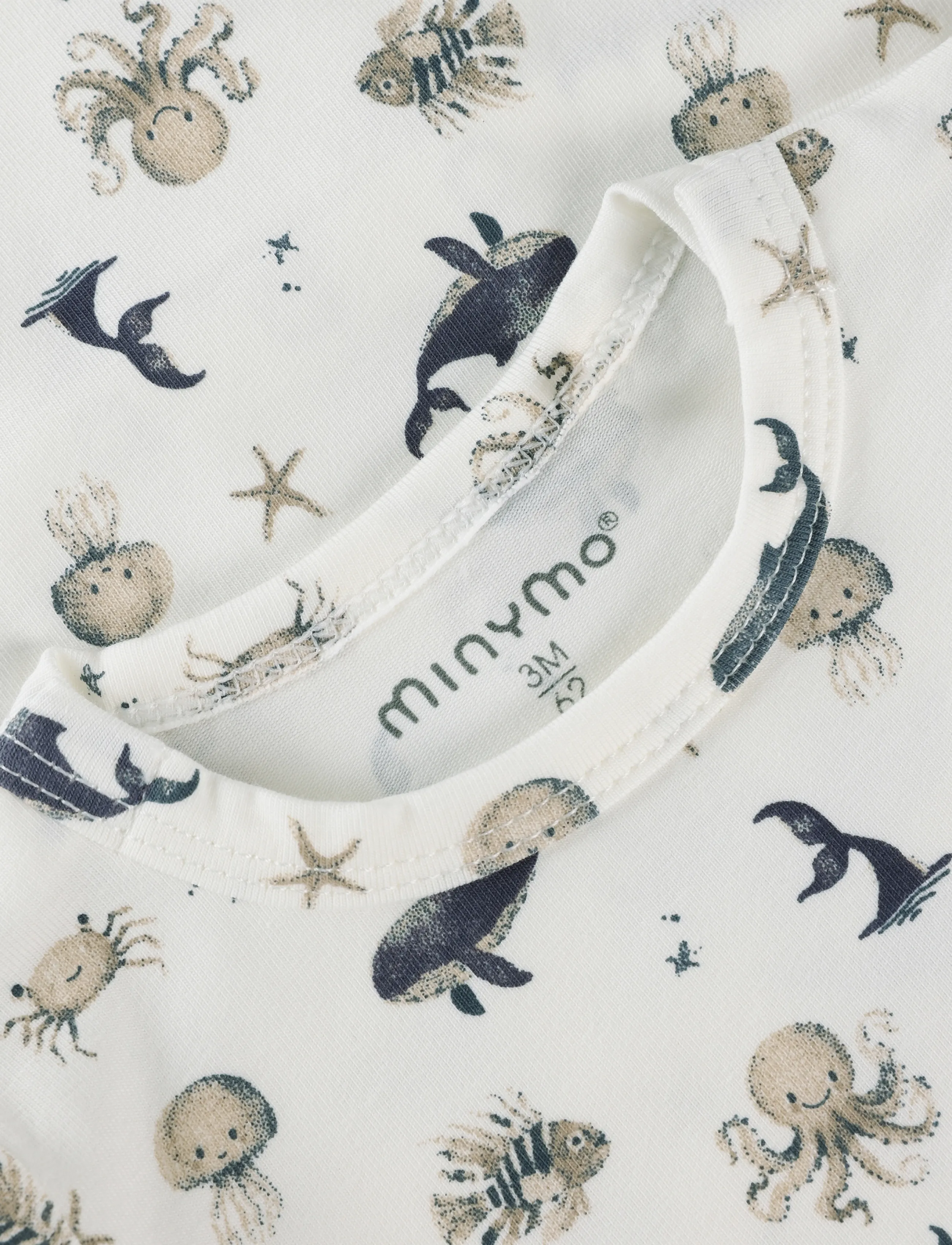 Minymo - Body LS AOP - white pepper - 2