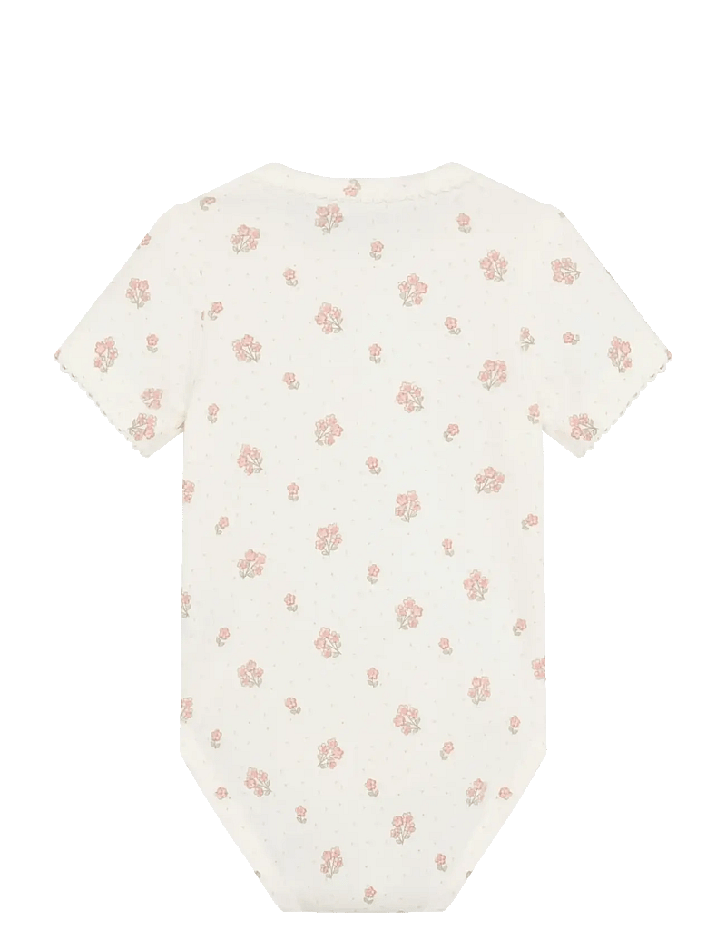Minymo - Body SS AOP - short-sleeved - vanilla ice - 1