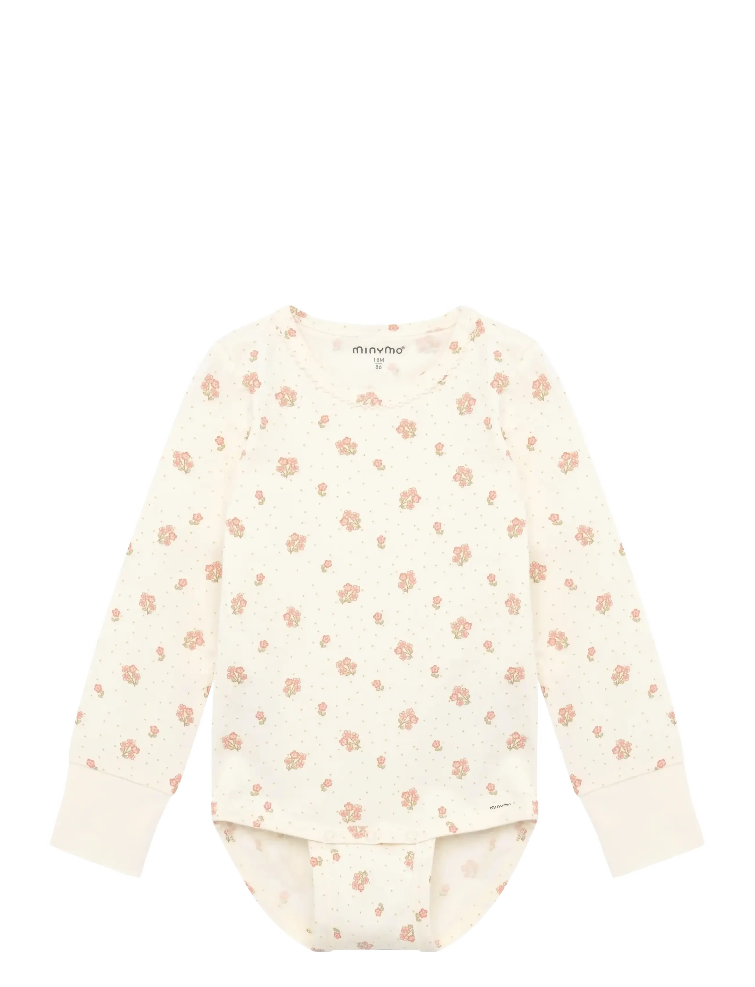 Minymo Body LS AOP - Minymo - VANILLA ICE / cream