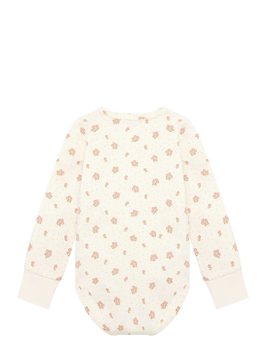 Minymo - Body LS AOP - langärmelig - vanilla ice - 1