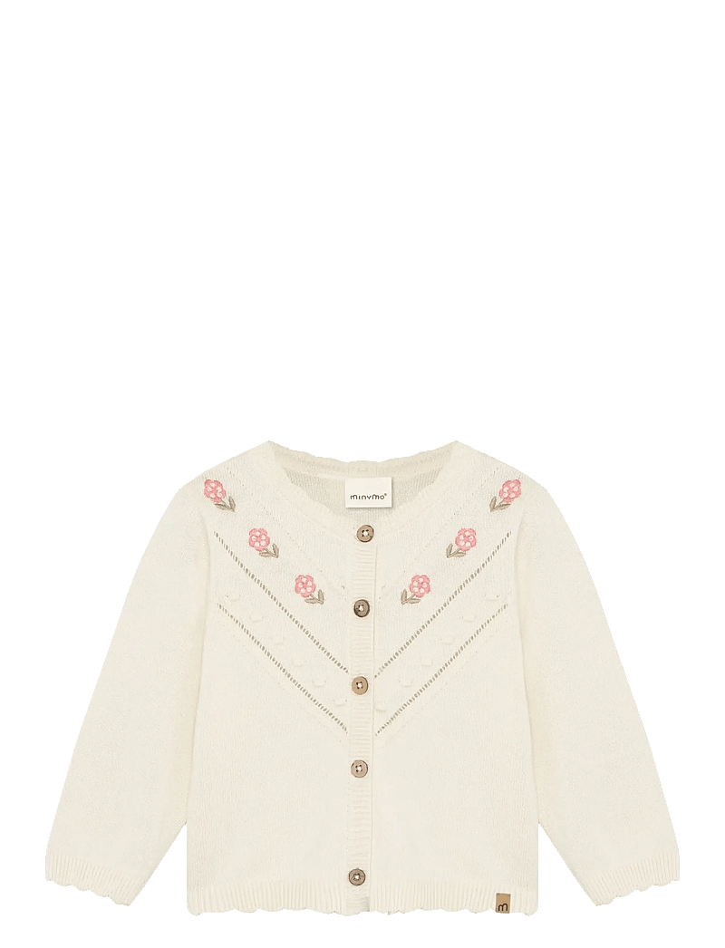 Minymo - Cardigan Knit - cardigans - vanilla ice - 1