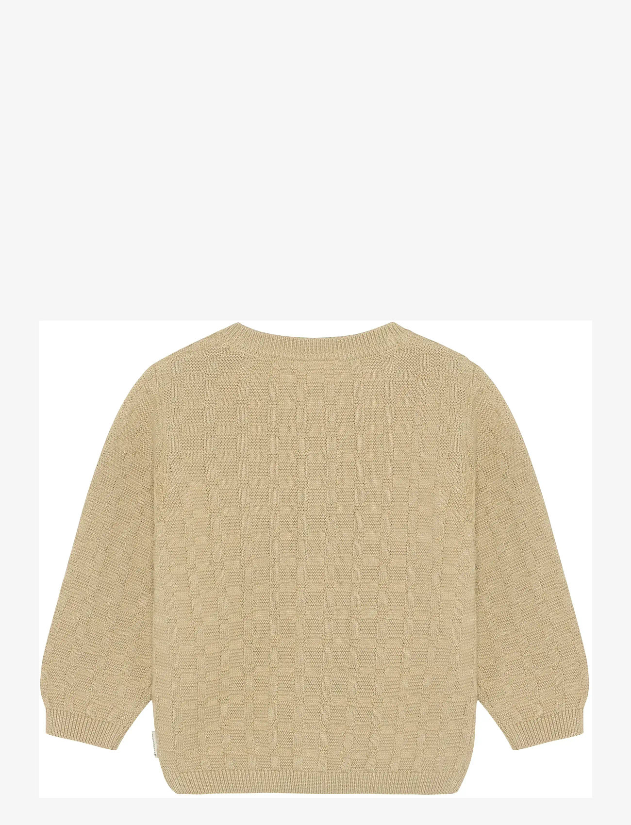 Minymo - Cardigan Knit - koftor - white pepper - 1