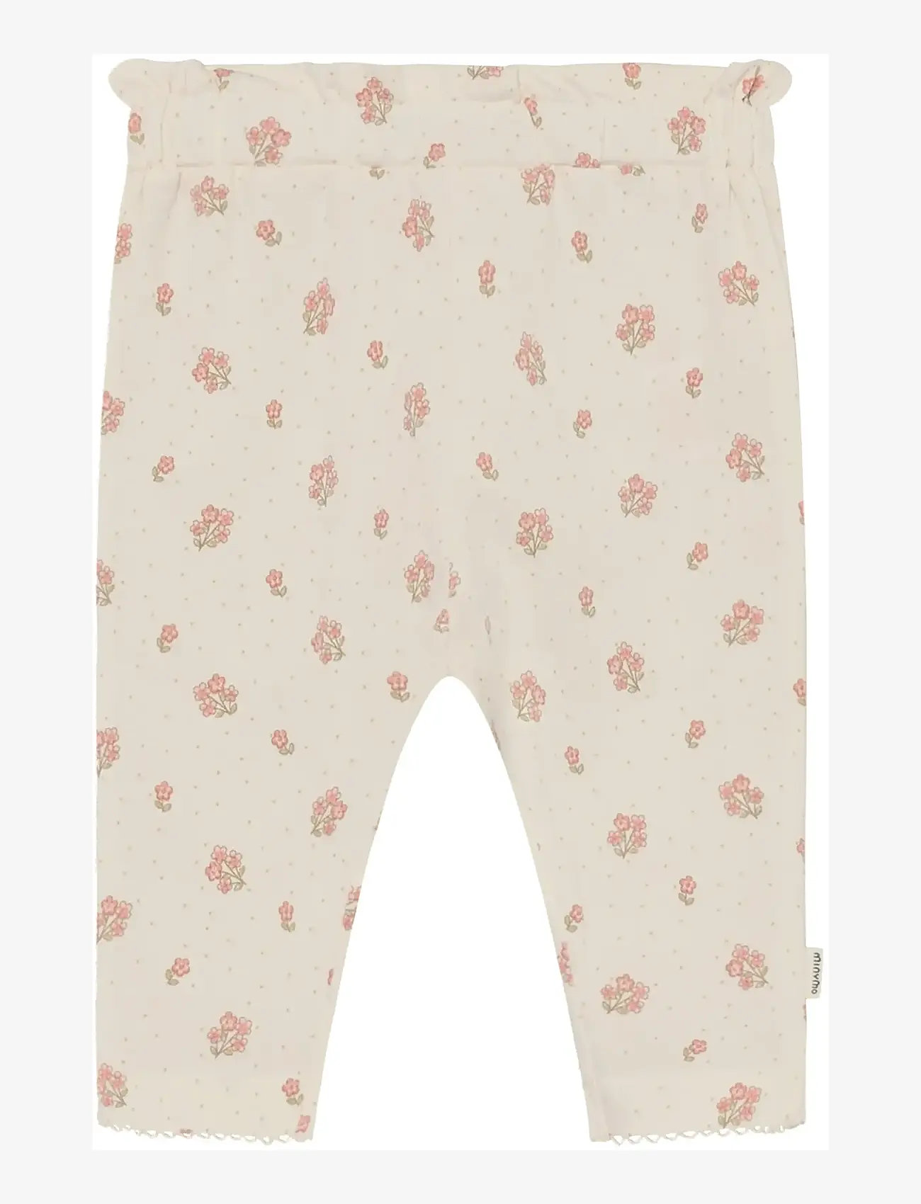 Minymo - Pants AOP - leggings - vanilla ice - 1